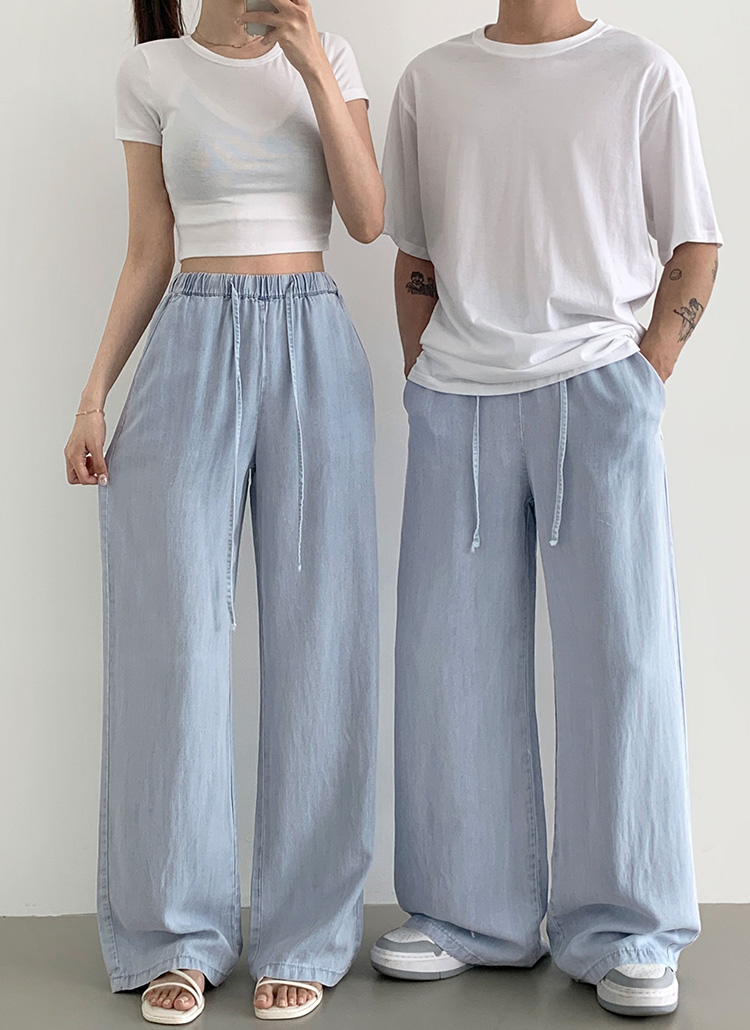 2TYPEドロストワイドデニムパンツ | レディースファッション通販 - DHOLIC