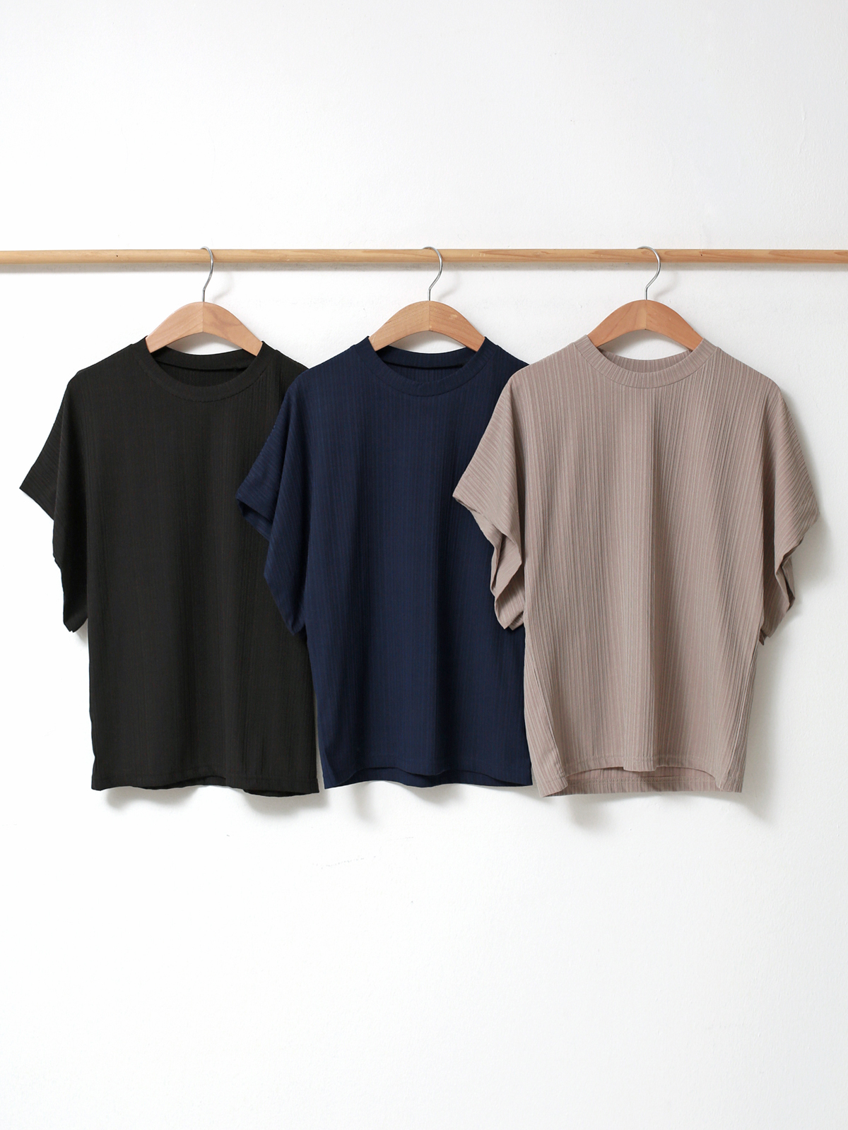 リブドルマン半袖Tシャツ&ウエストゴムパンツSET | 詳細画像17