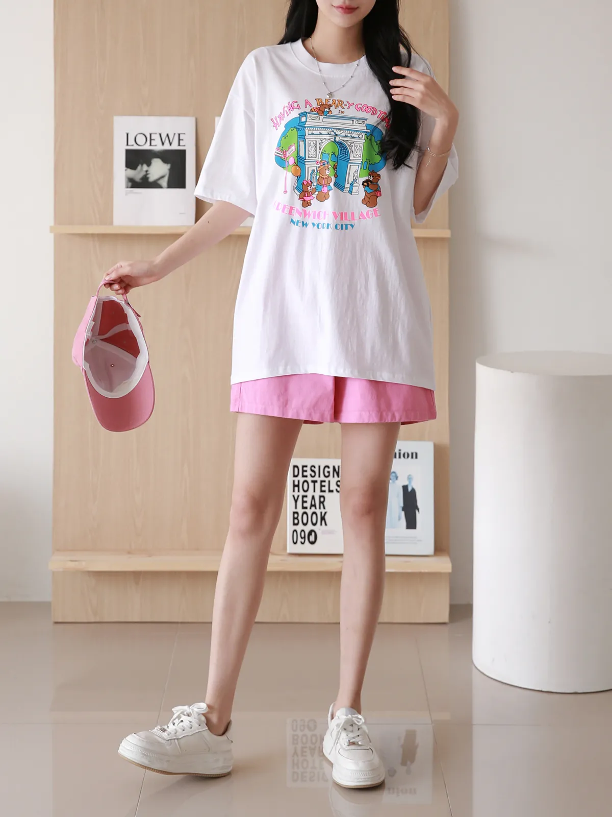 ベアプリントボクシー半袖Tシャツ | 詳細画像1