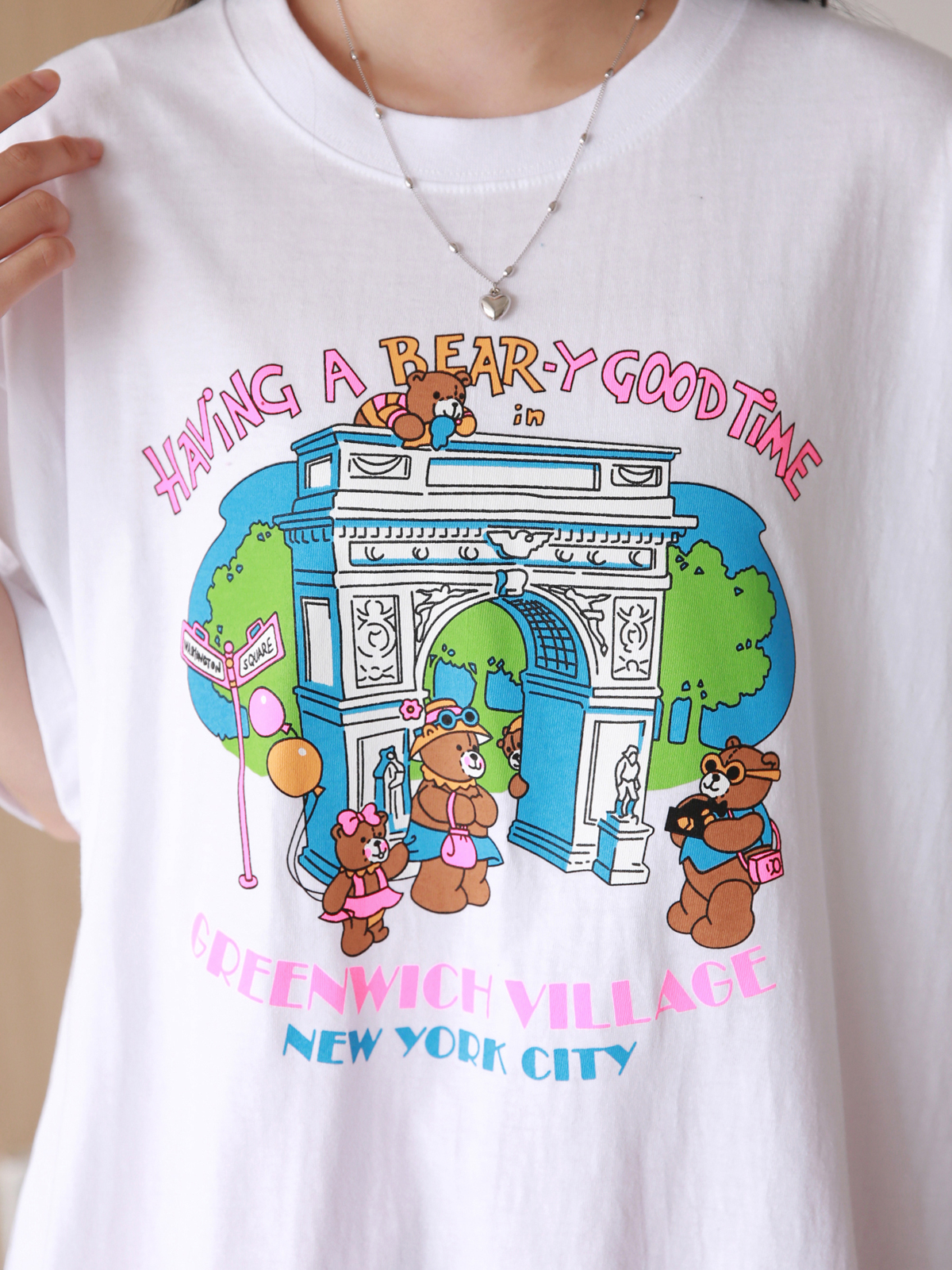 ベアプリントボクシー半袖Tシャツ | 詳細画像13