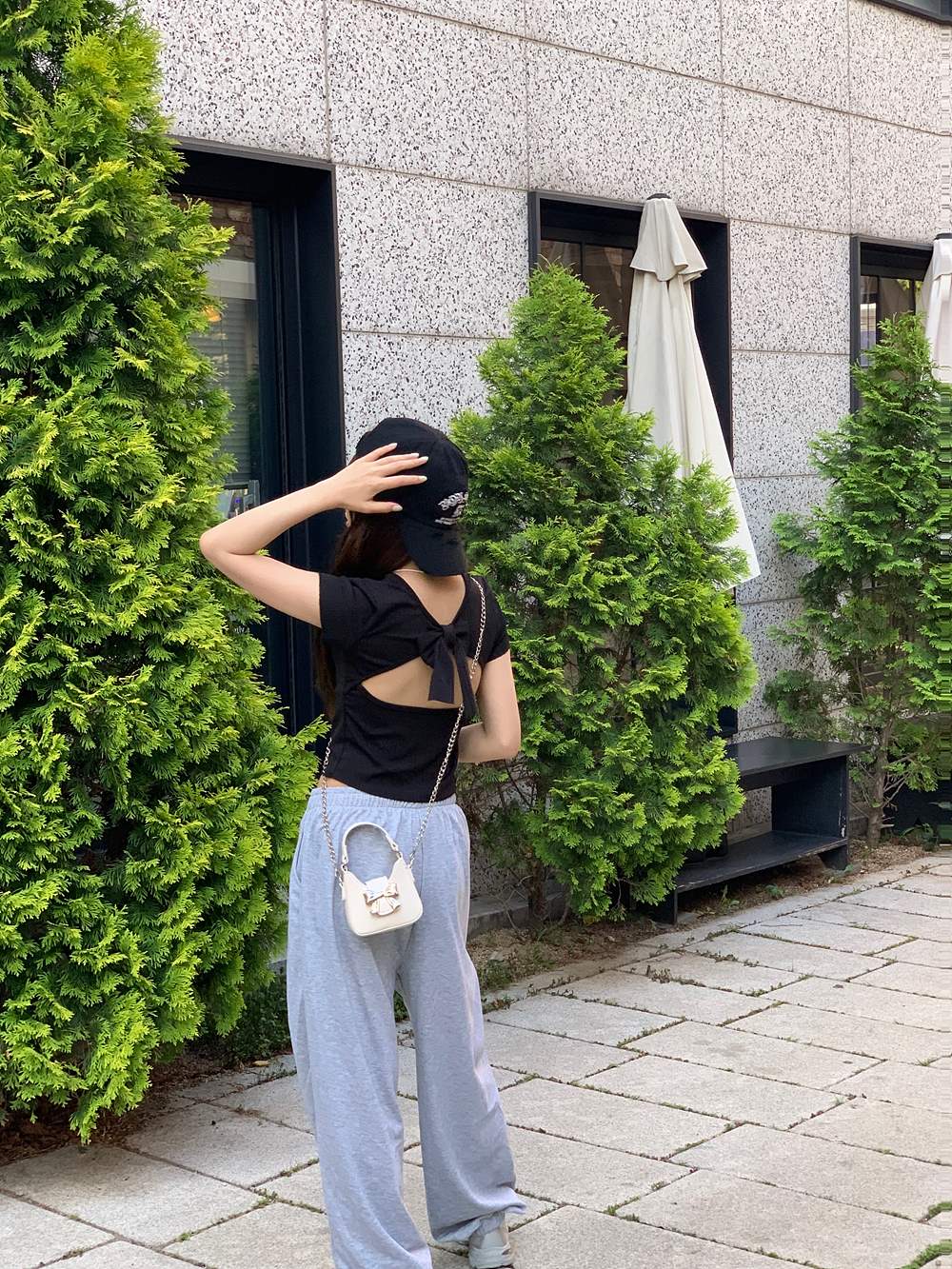 カップバックリボン半袖Tシャツ | 詳細画像13