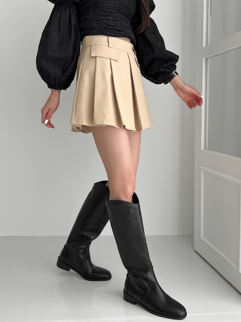 パンツ裏地フラップボックスプリーツミニスカート | 詳細画像7