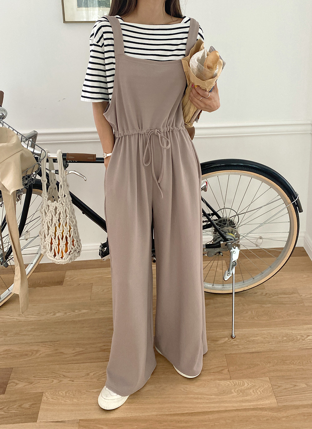 ストリングスクエアネックオールインワン | 詳細画像8