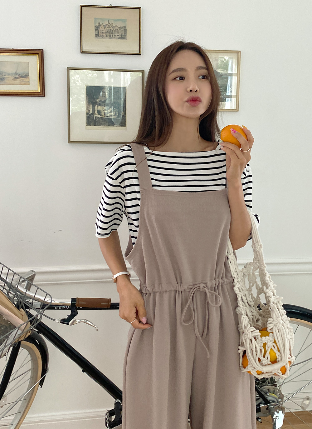 ストリングスクエアネックオールインワン | 詳細画像10