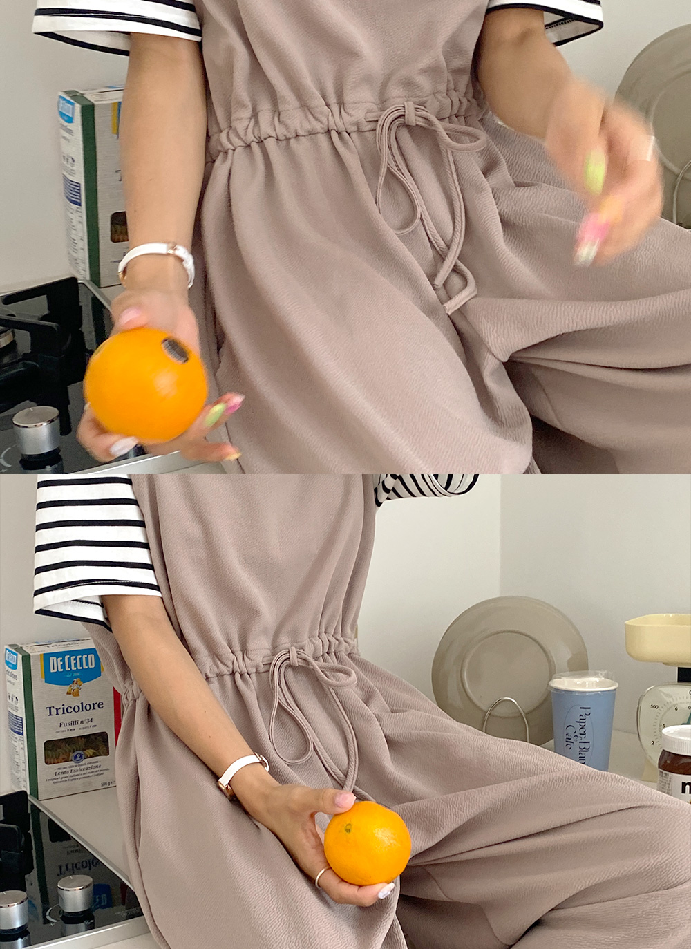 ストリングスクエアネックオールインワン | 詳細画像13