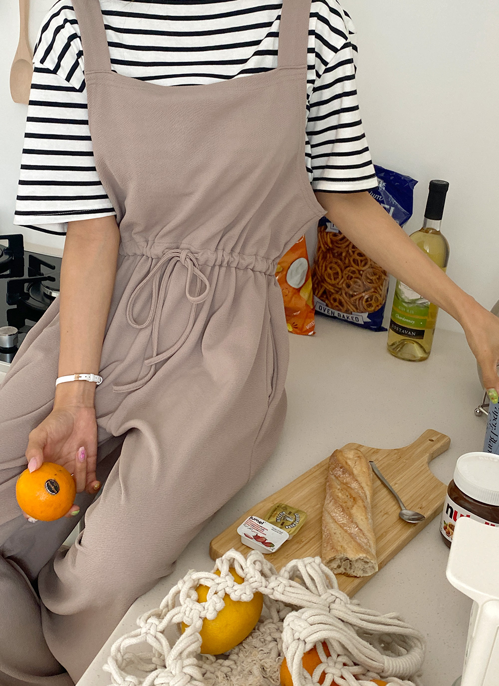 ストリングスクエアネックオールインワン | 詳細画像15