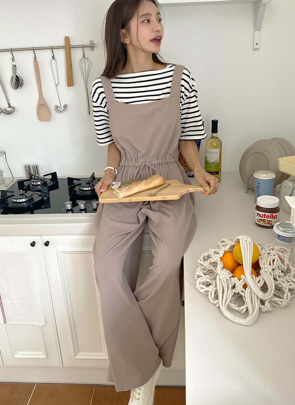 ストリングスクエアネックオールインワン | 詳細画像16