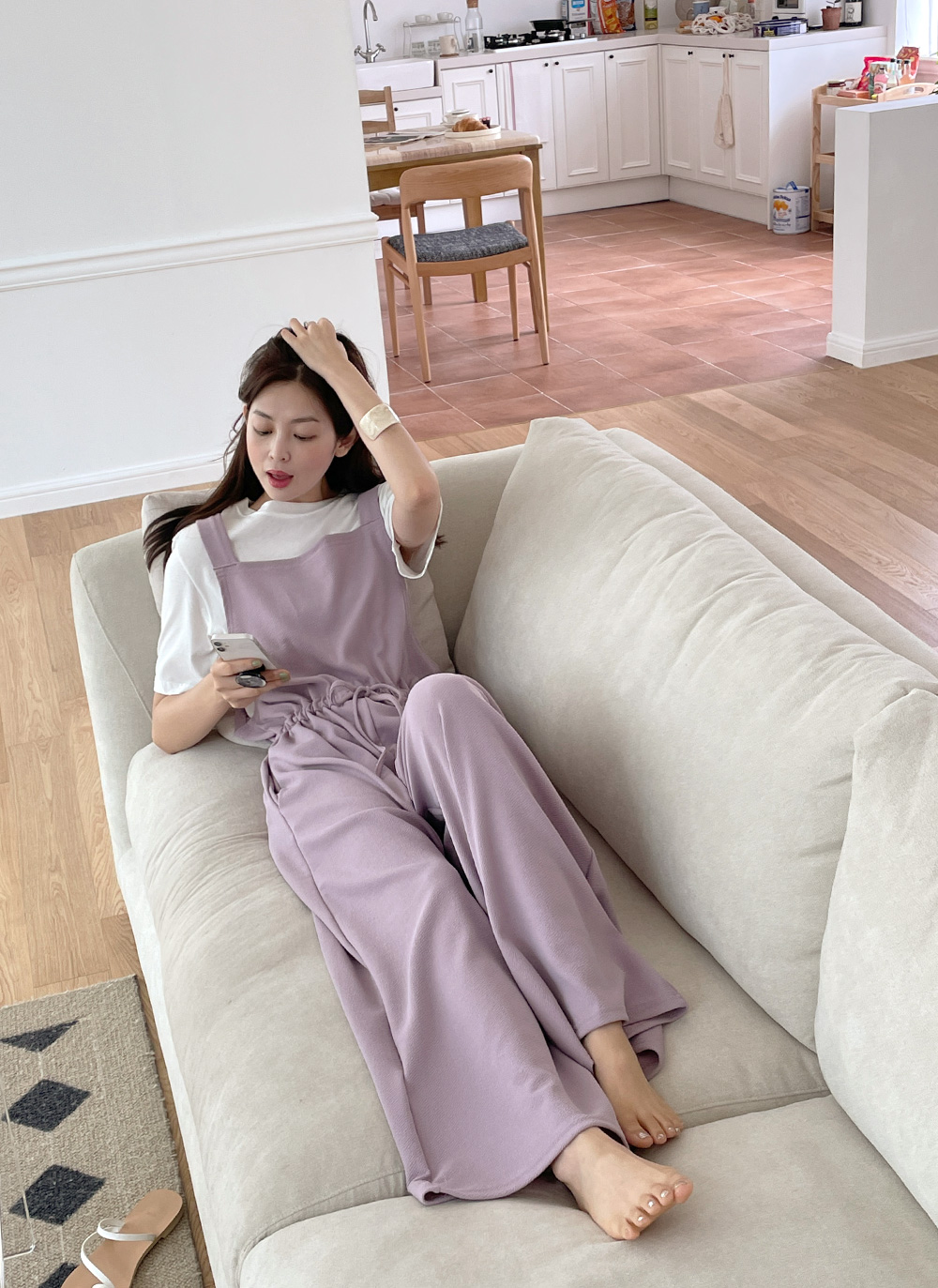 ストリングスクエアネックオールインワン | 詳細画像20