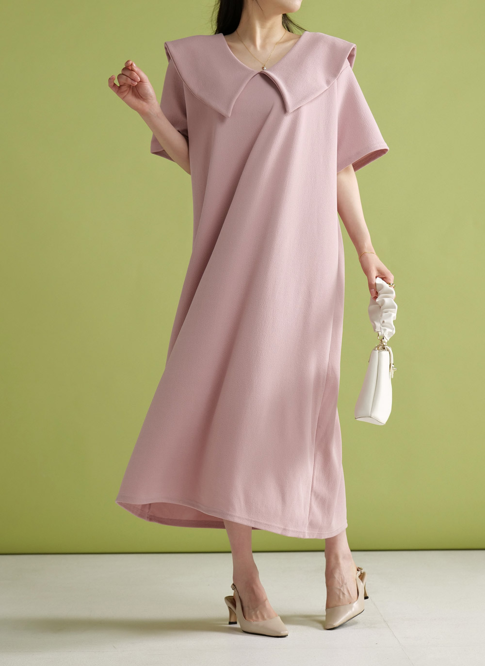 リンクルビッグカラーワンピース | 詳細画像2