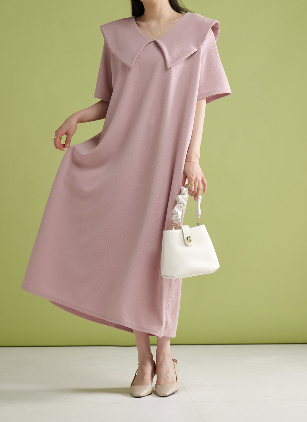 リンクルビッグカラーワンピース | 詳細画像3