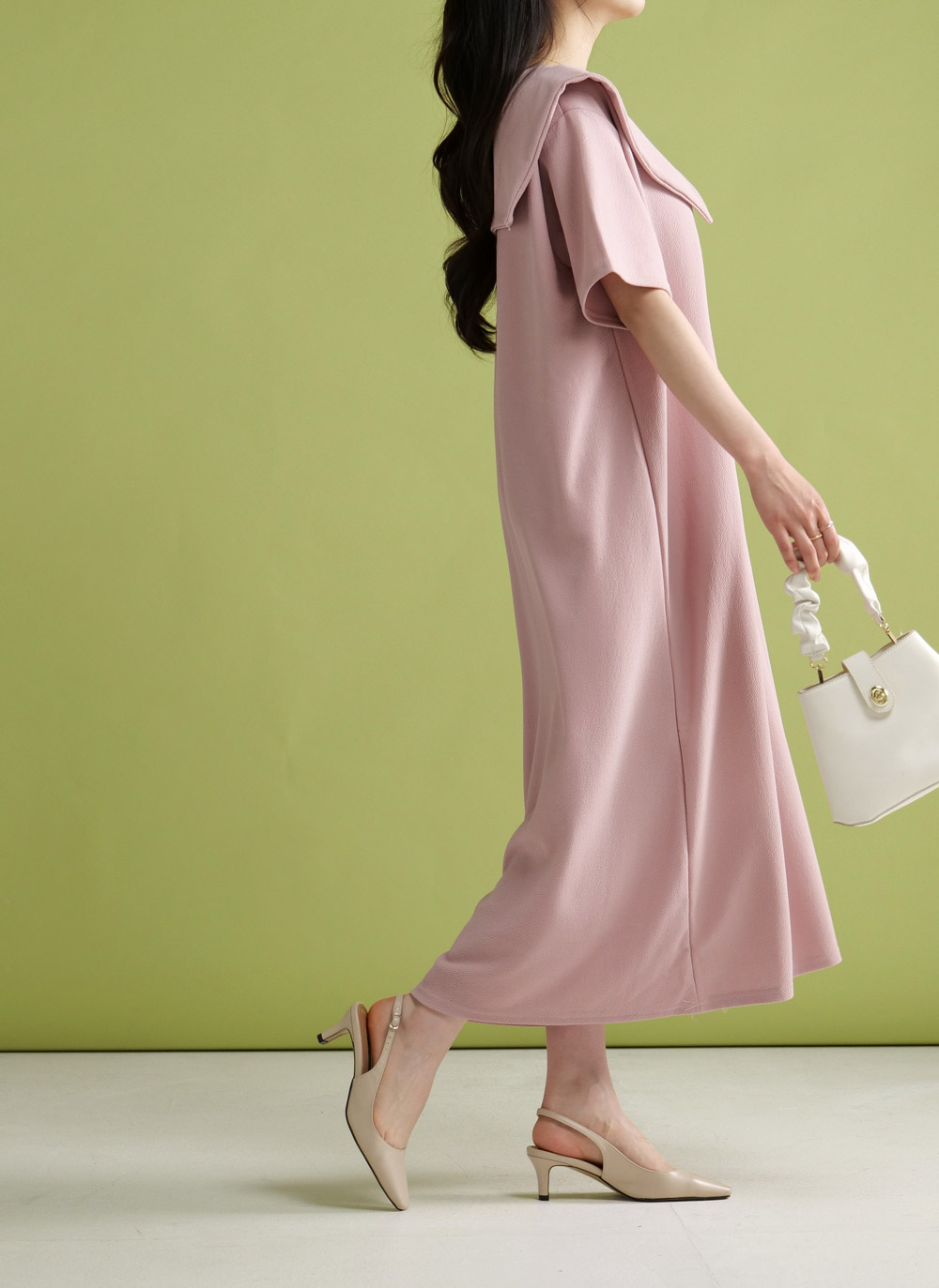 リンクルビッグカラーワンピース | 詳細画像5