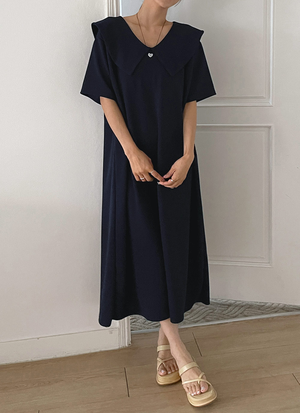 ビッグカラーリンクルワンピース | 詳細画像3