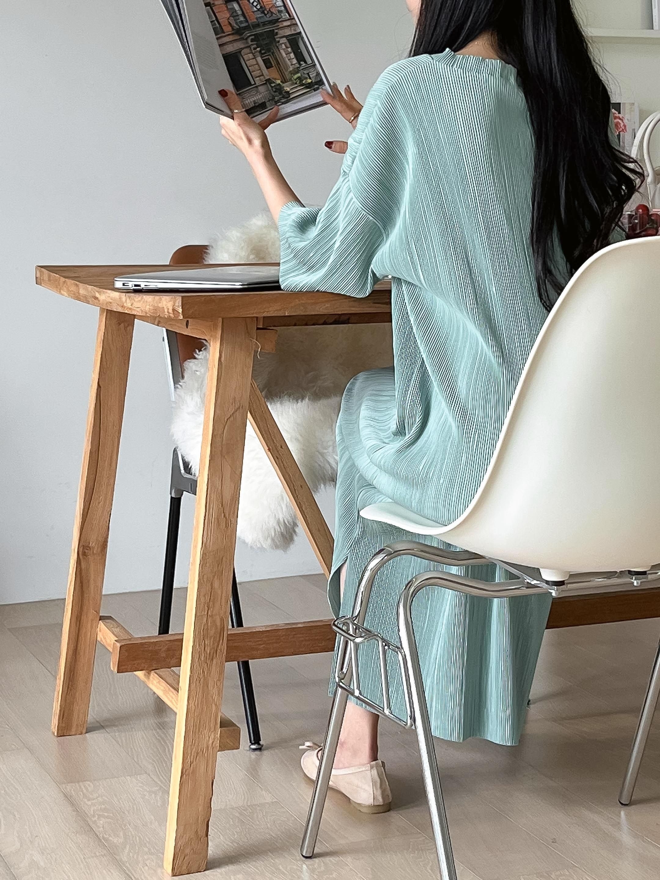 プリーツスリットワンピース | 詳細画像3