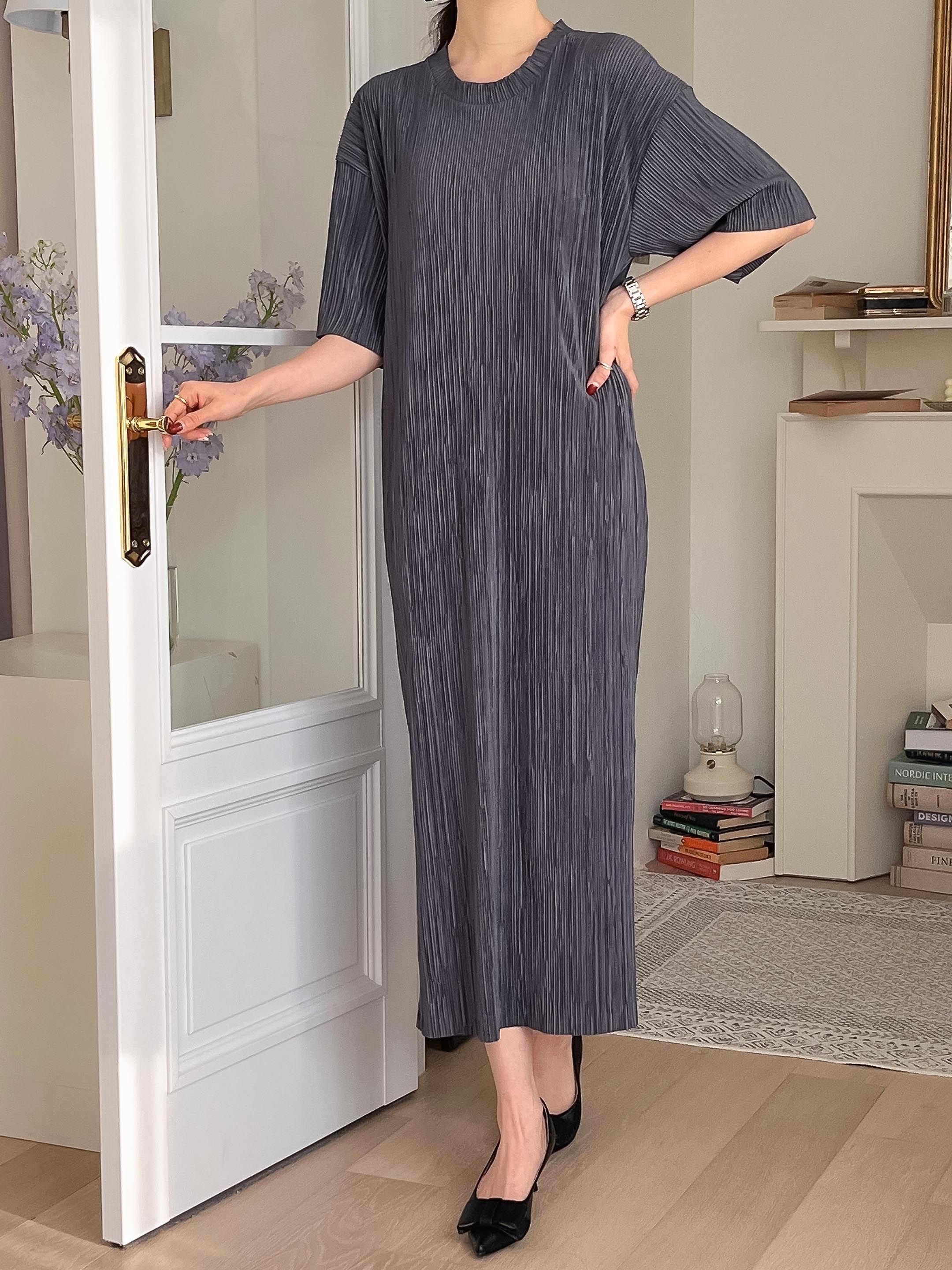 プリーツスリットワンピース | 詳細画像12