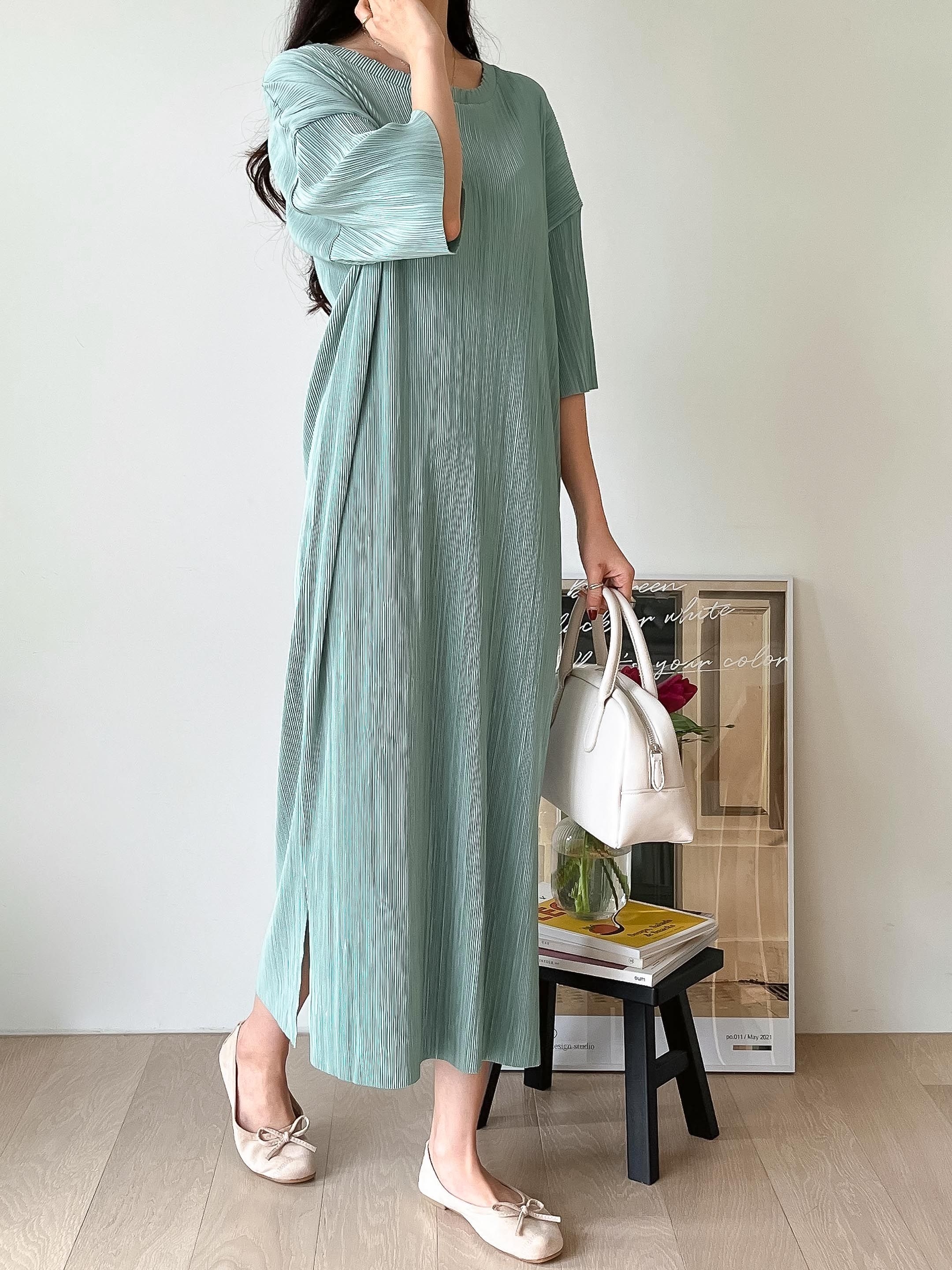 プリーツスリットワンピース | 詳細画像14