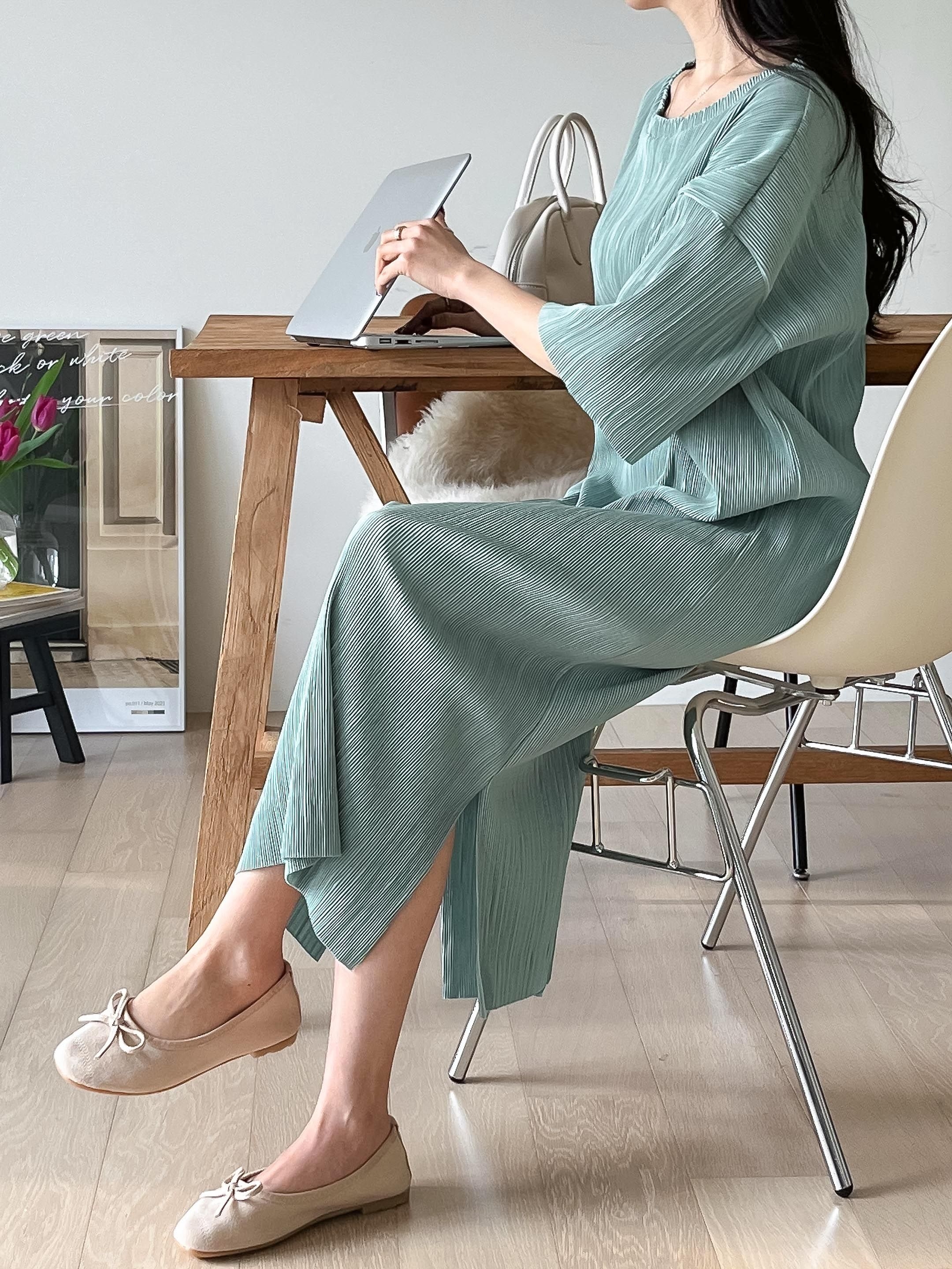 プリーツスリットワンピース | 詳細画像26