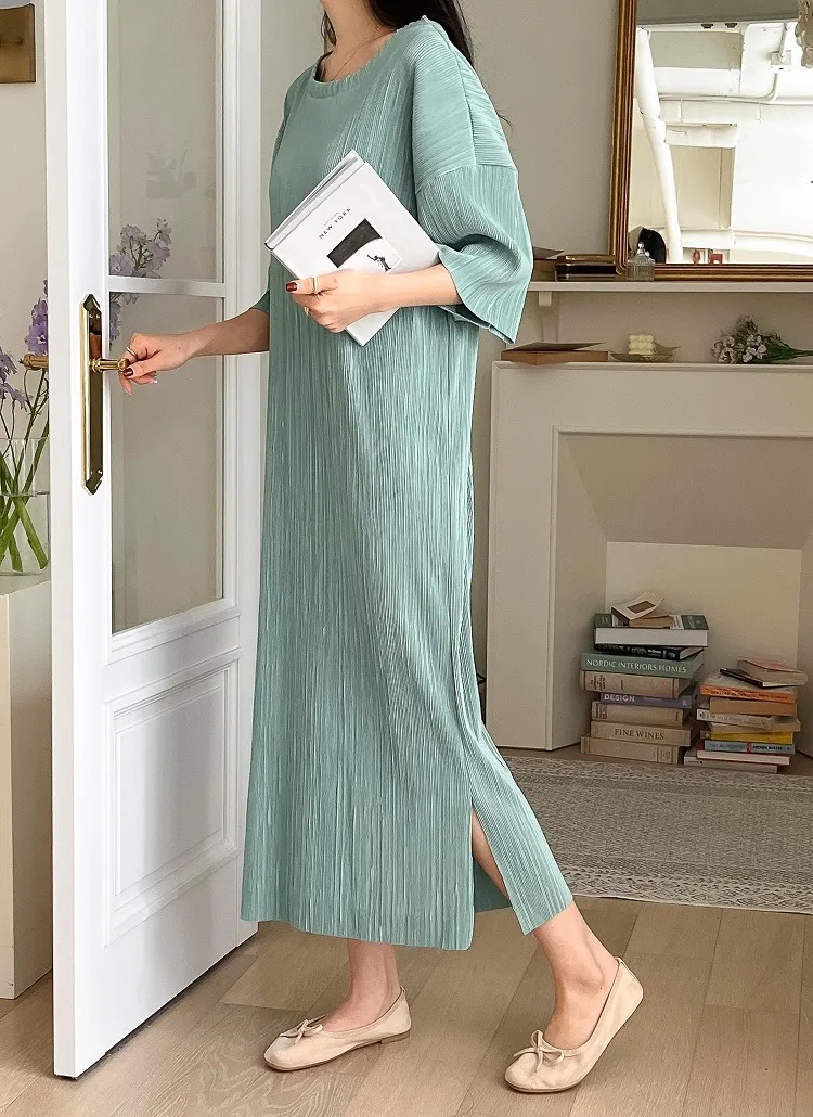 プリーツスリットワンピース | 詳細画像1