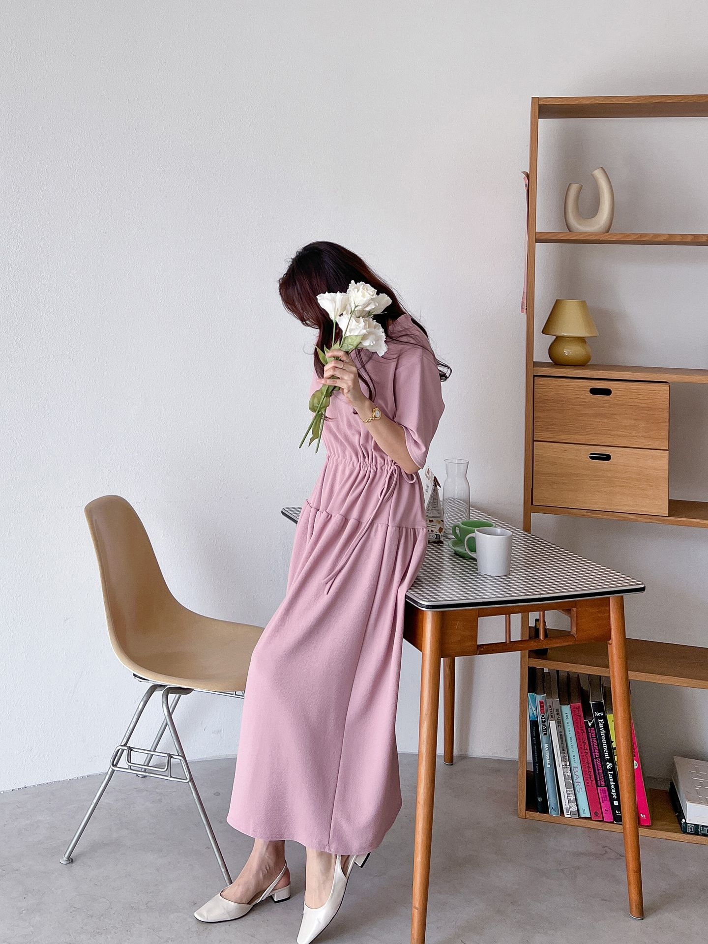 ドロストギャザー半袖ワンピース | 詳細画像6