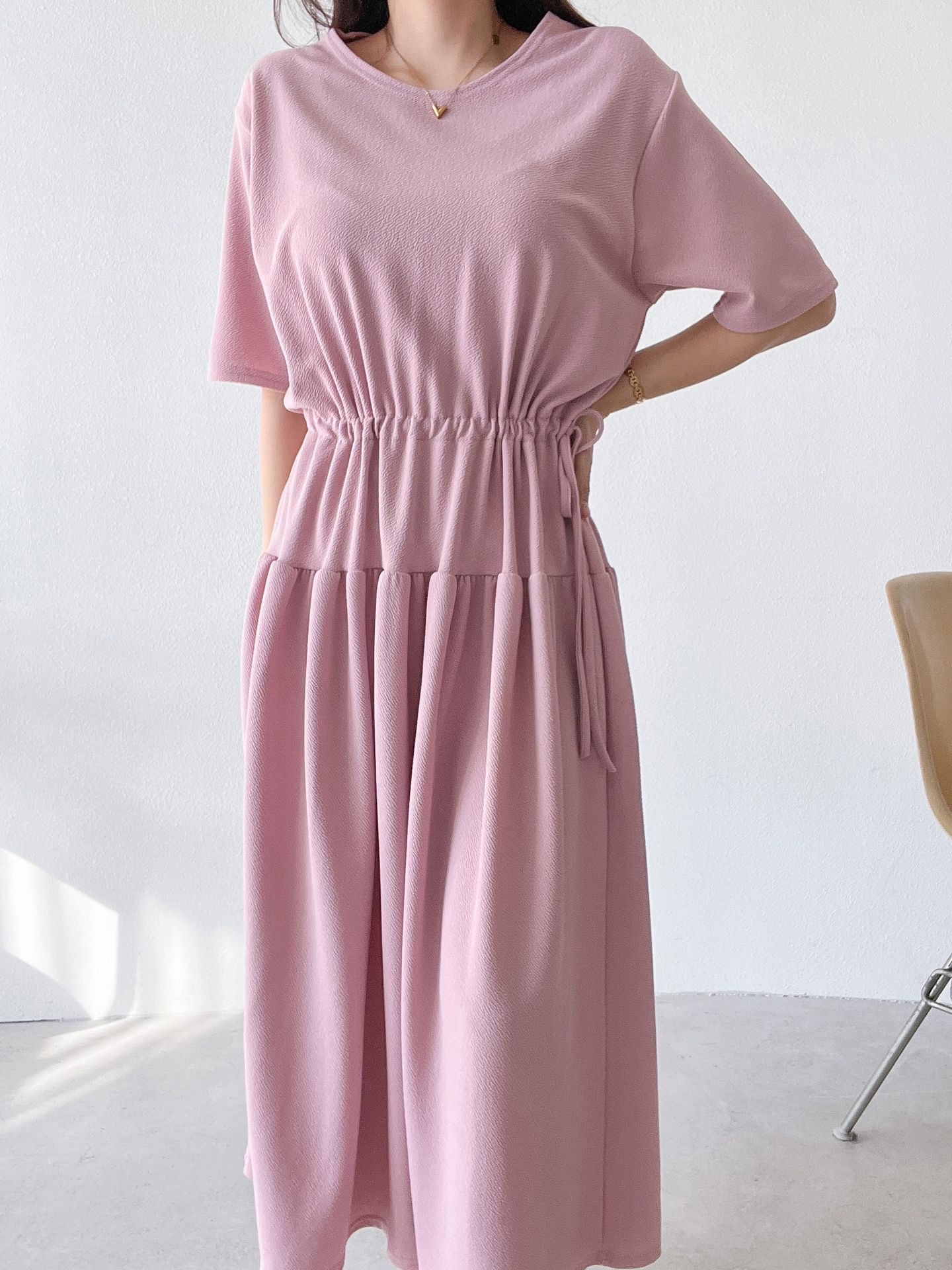 ドロストギャザー半袖ワンピース | 詳細画像9