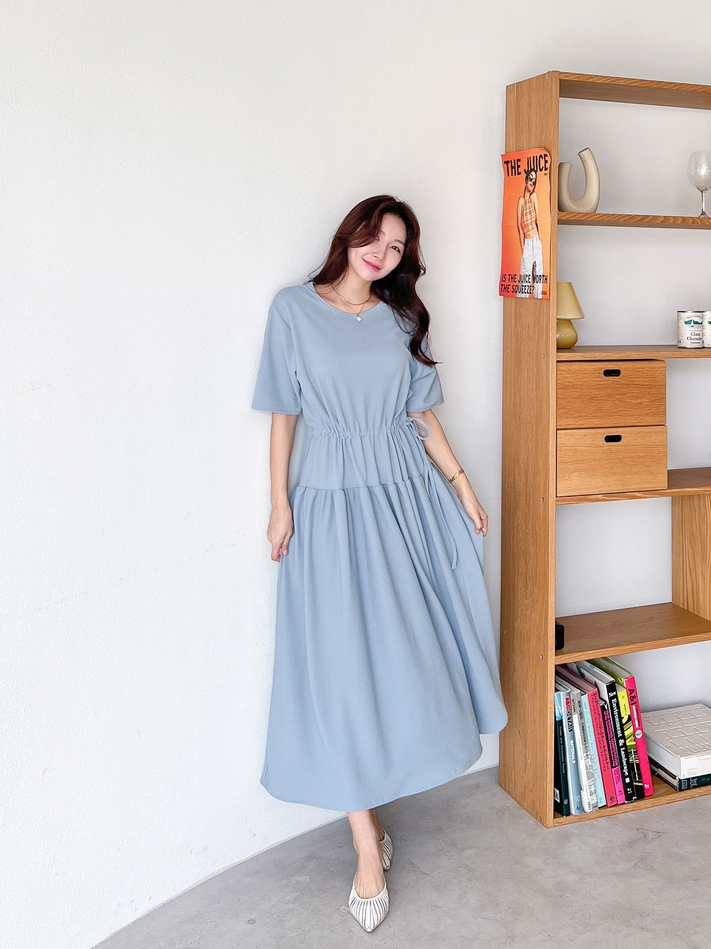 ドロストギャザー半袖ワンピース | 詳細画像13