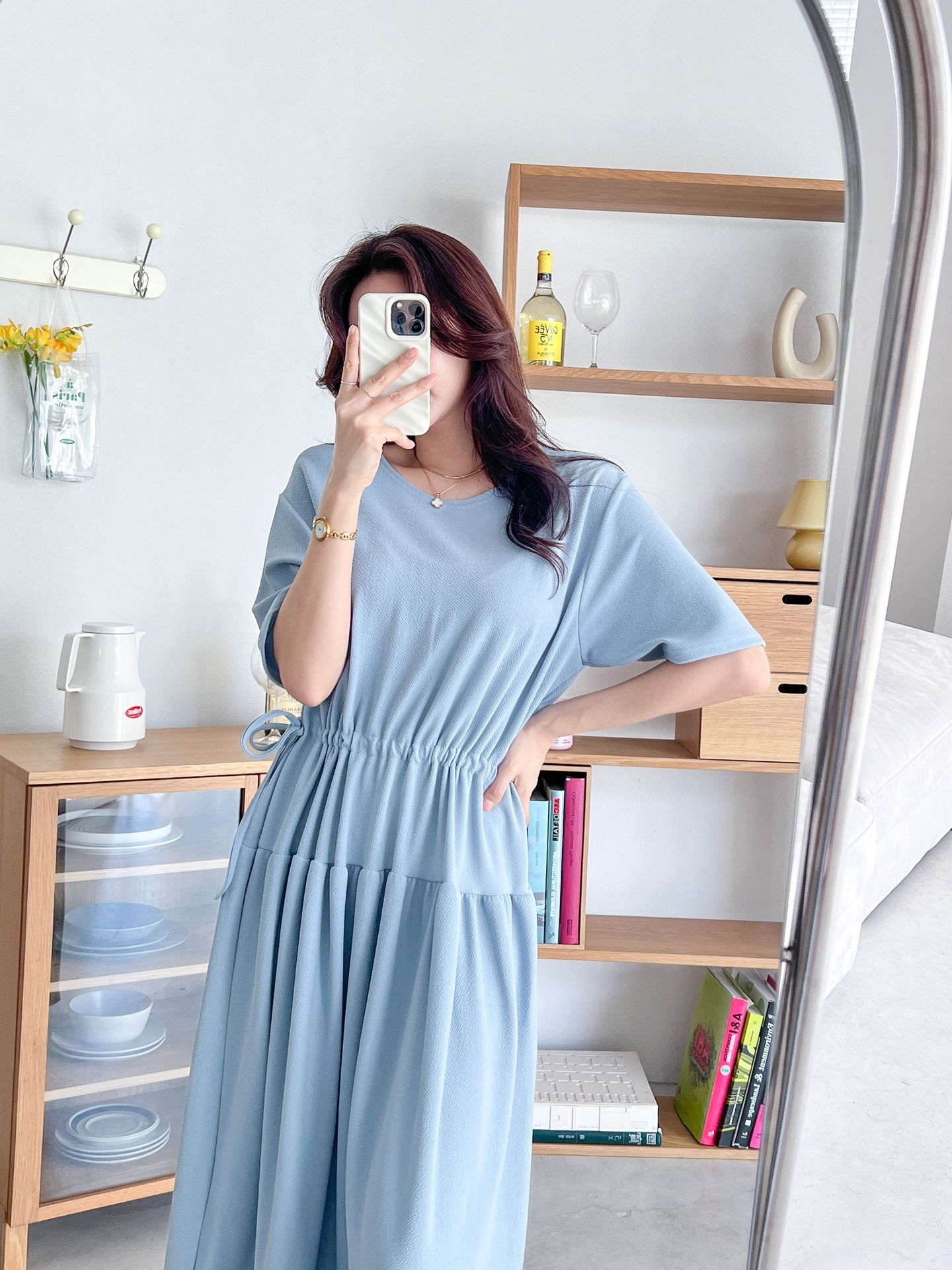 ドロストギャザー半袖ワンピース | 詳細画像18