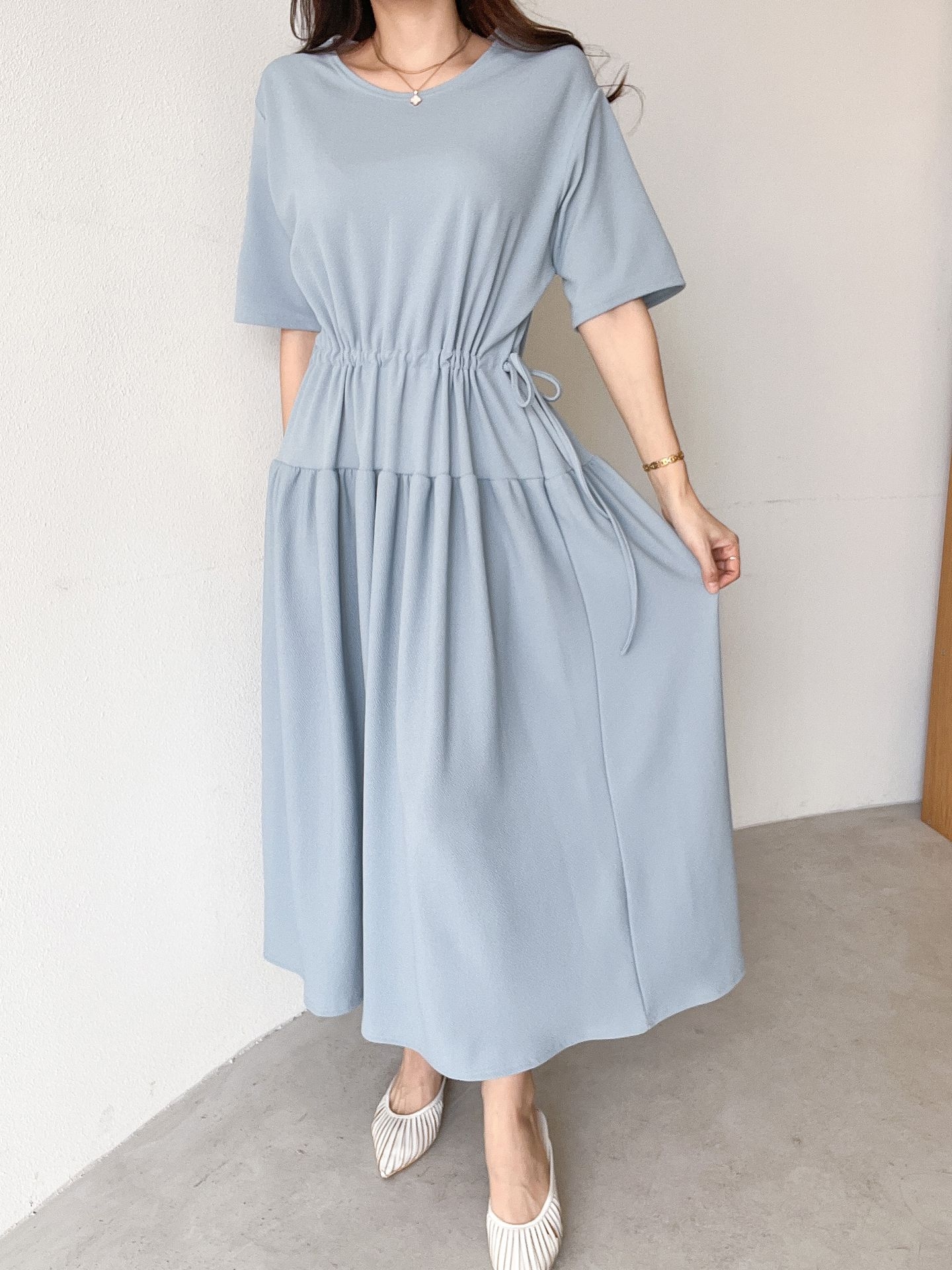 ドロストギャザー半袖ワンピース | 詳細画像19