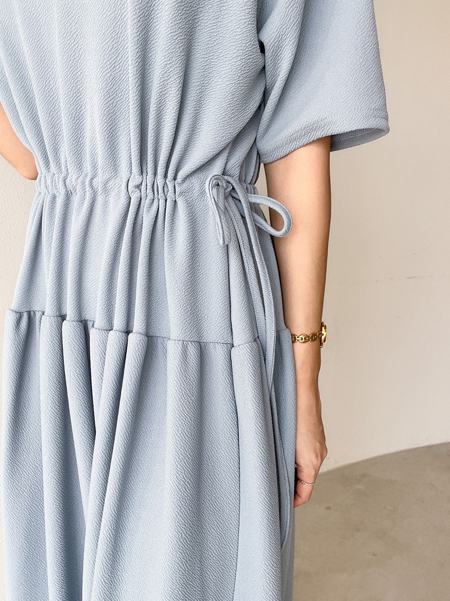 ドロストギャザー半袖ワンピース | 詳細画像28