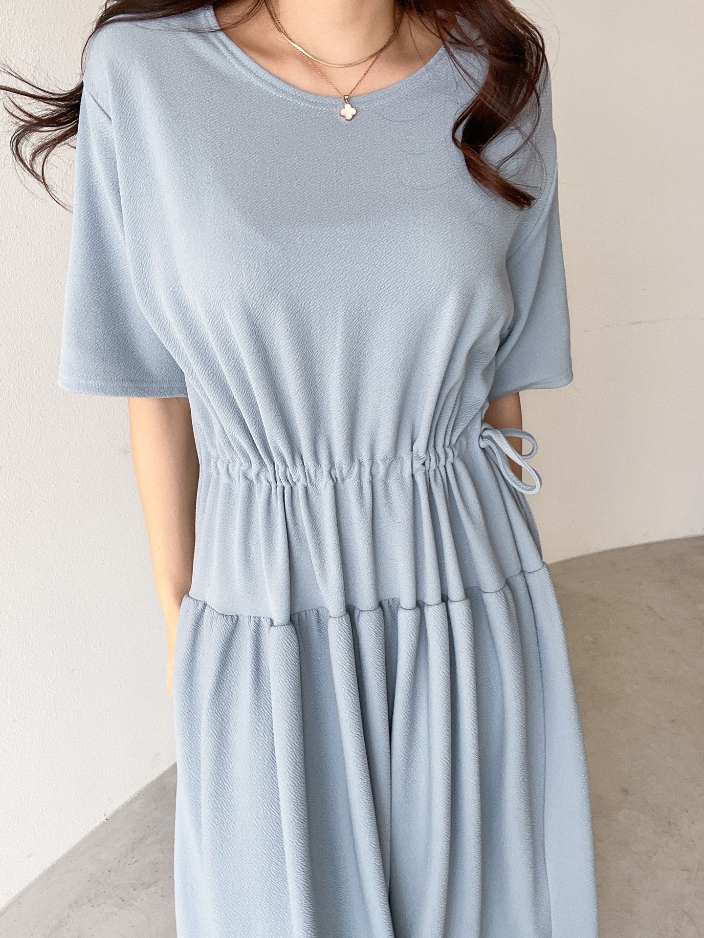 ドロストギャザー半袖ワンピース | 詳細画像27