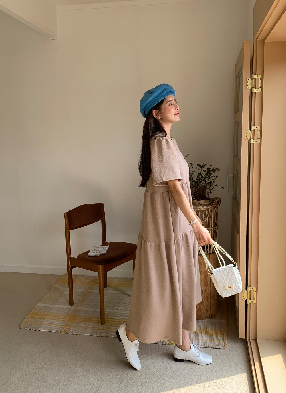 ティアード半袖ロングワンピース | 詳細画像7