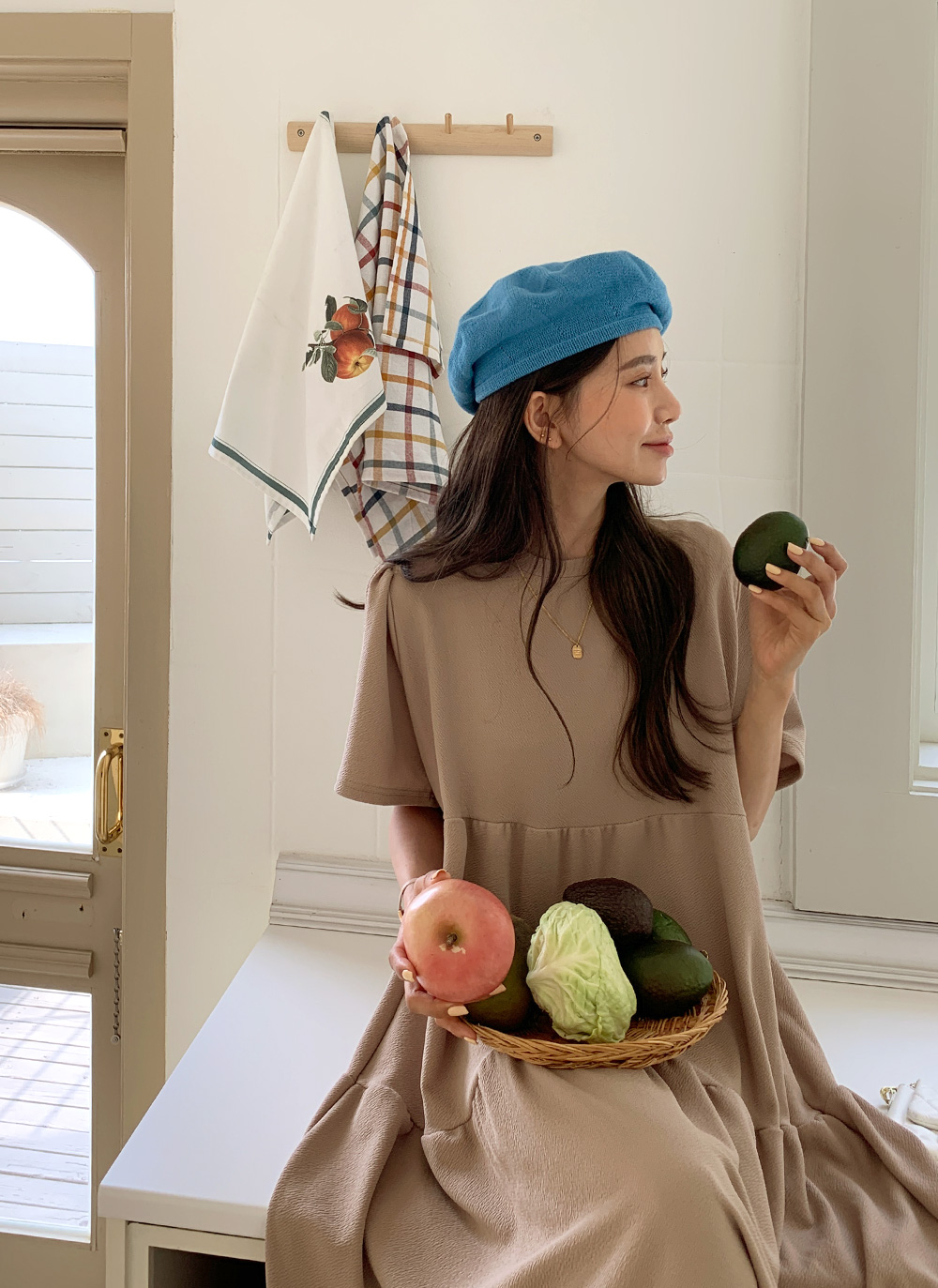 ティアード半袖ロングワンピース | 詳細画像12