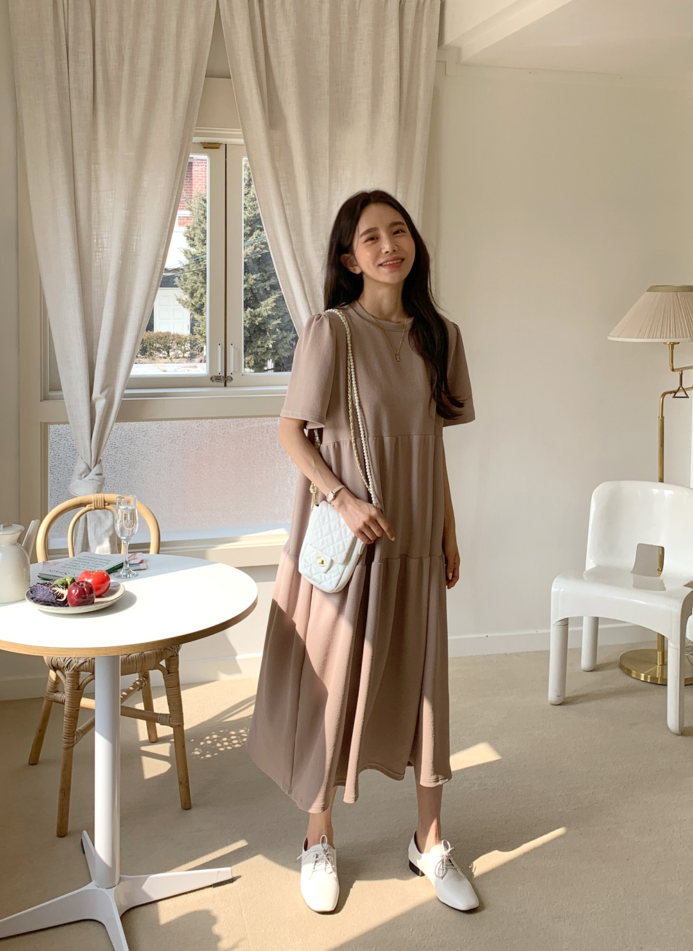 ティアード半袖ロングワンピース | 詳細画像14