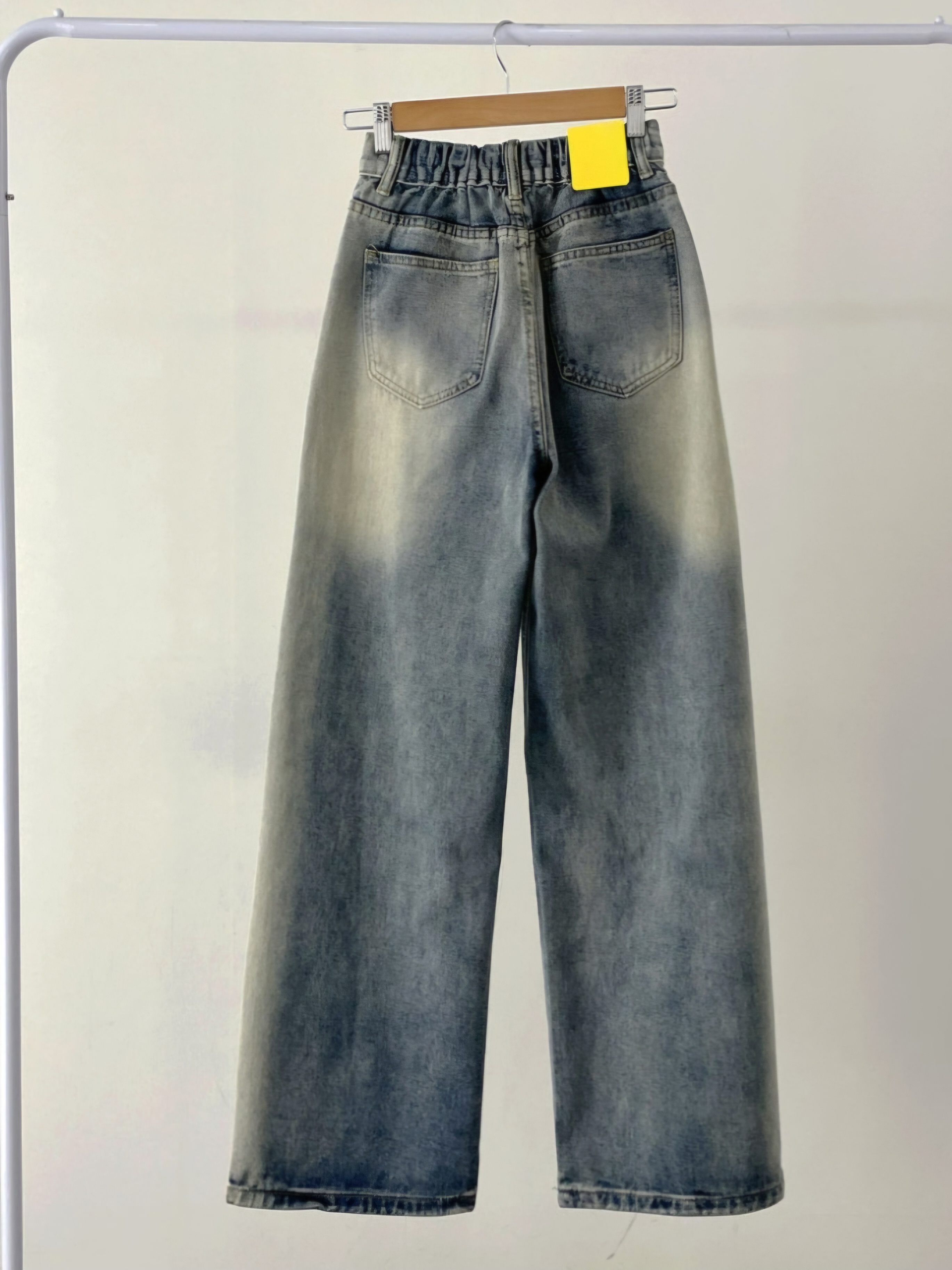 バックゴムウォッシングワイドデニムパンツ | 詳細画像15