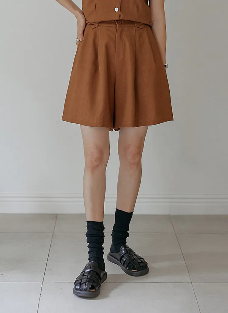 タックリネン混ショートパンツ | commonunique | 詳細画像1