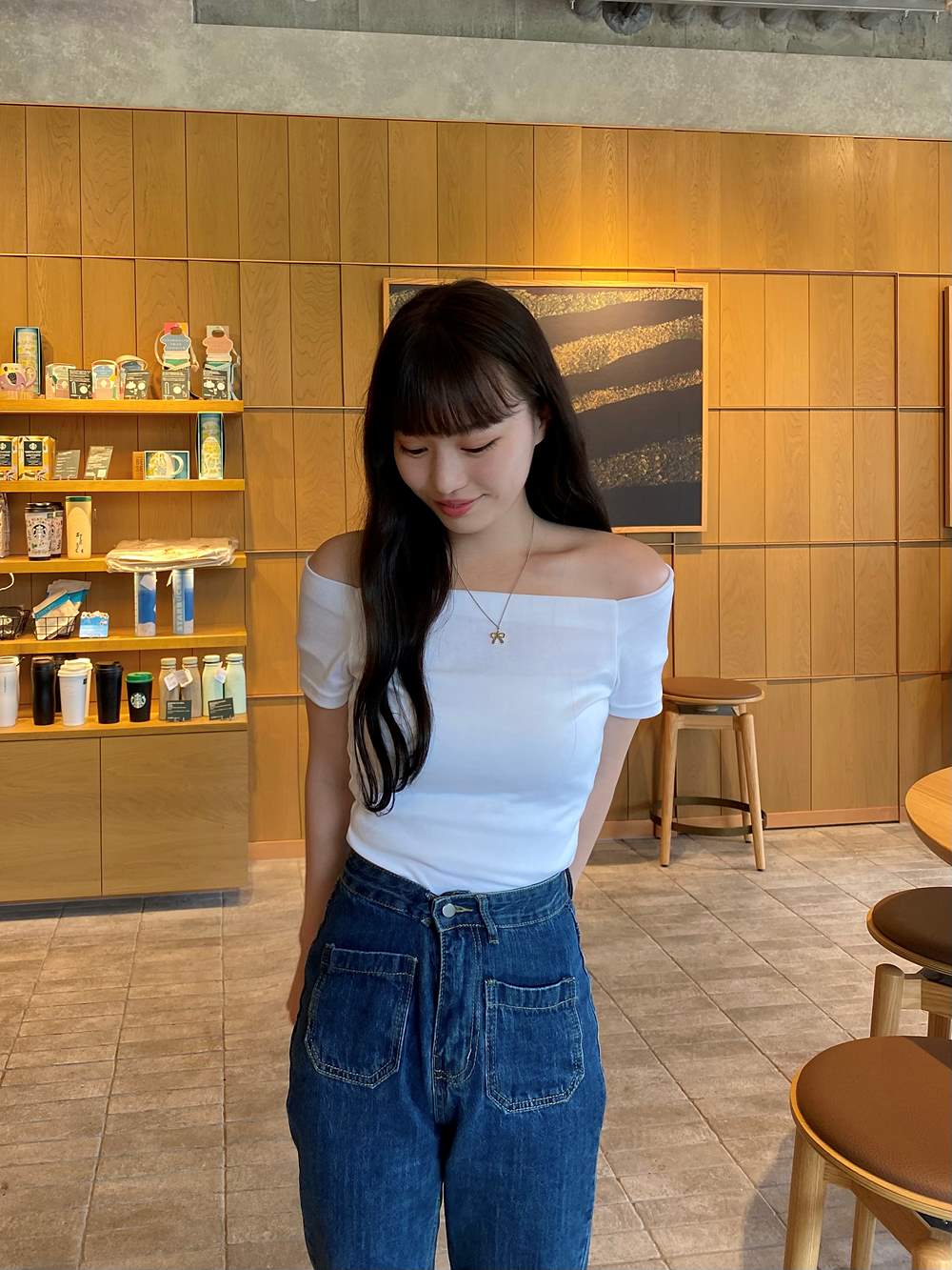 オフショルダー半袖Tシャツ | 詳細画像10