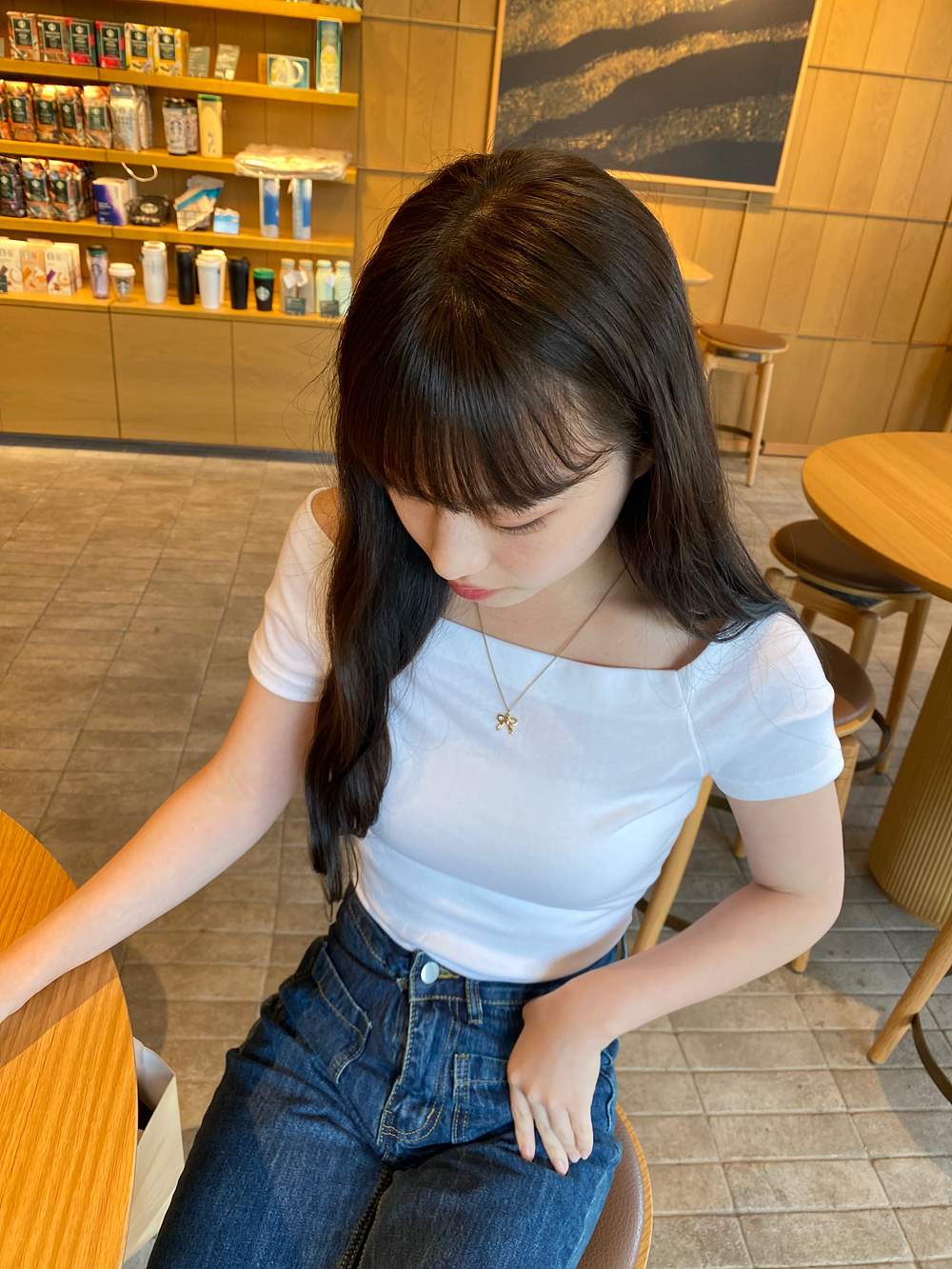 オフショルダー半袖Tシャツ | 詳細画像12