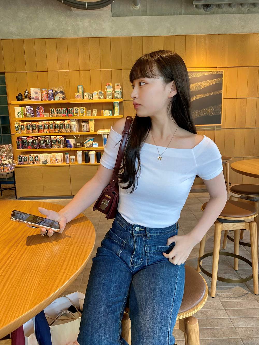 オフショルダー半袖Tシャツ | 詳細画像13