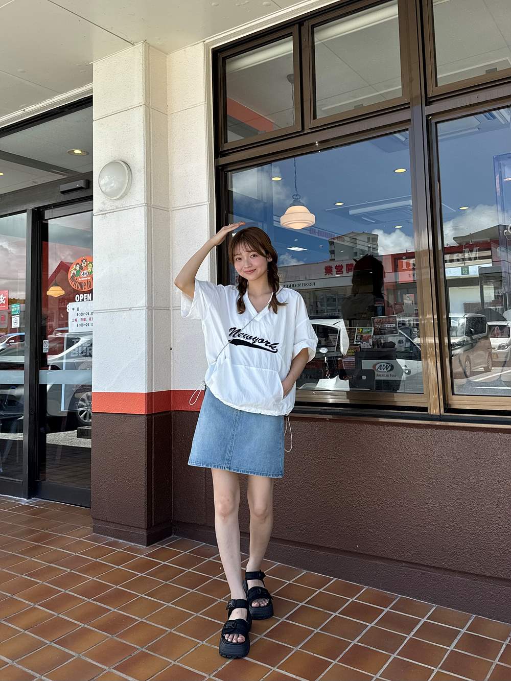 ナイロンVネックドローコード半袖Tシャツ | 詳細画像8