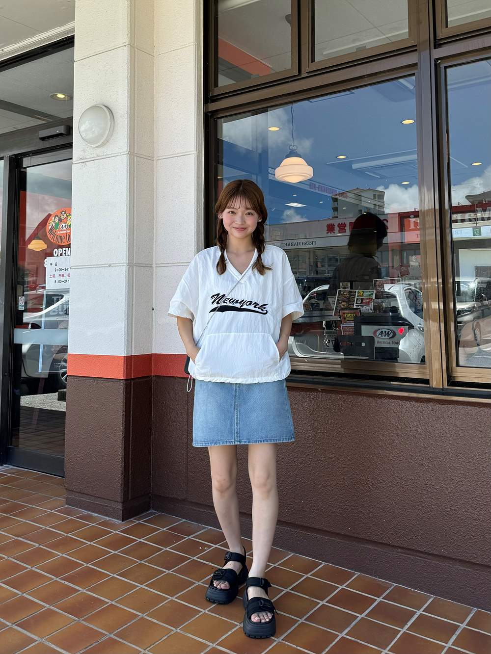 ナイロンVネックドローコード半袖Tシャツ | 詳細画像14
