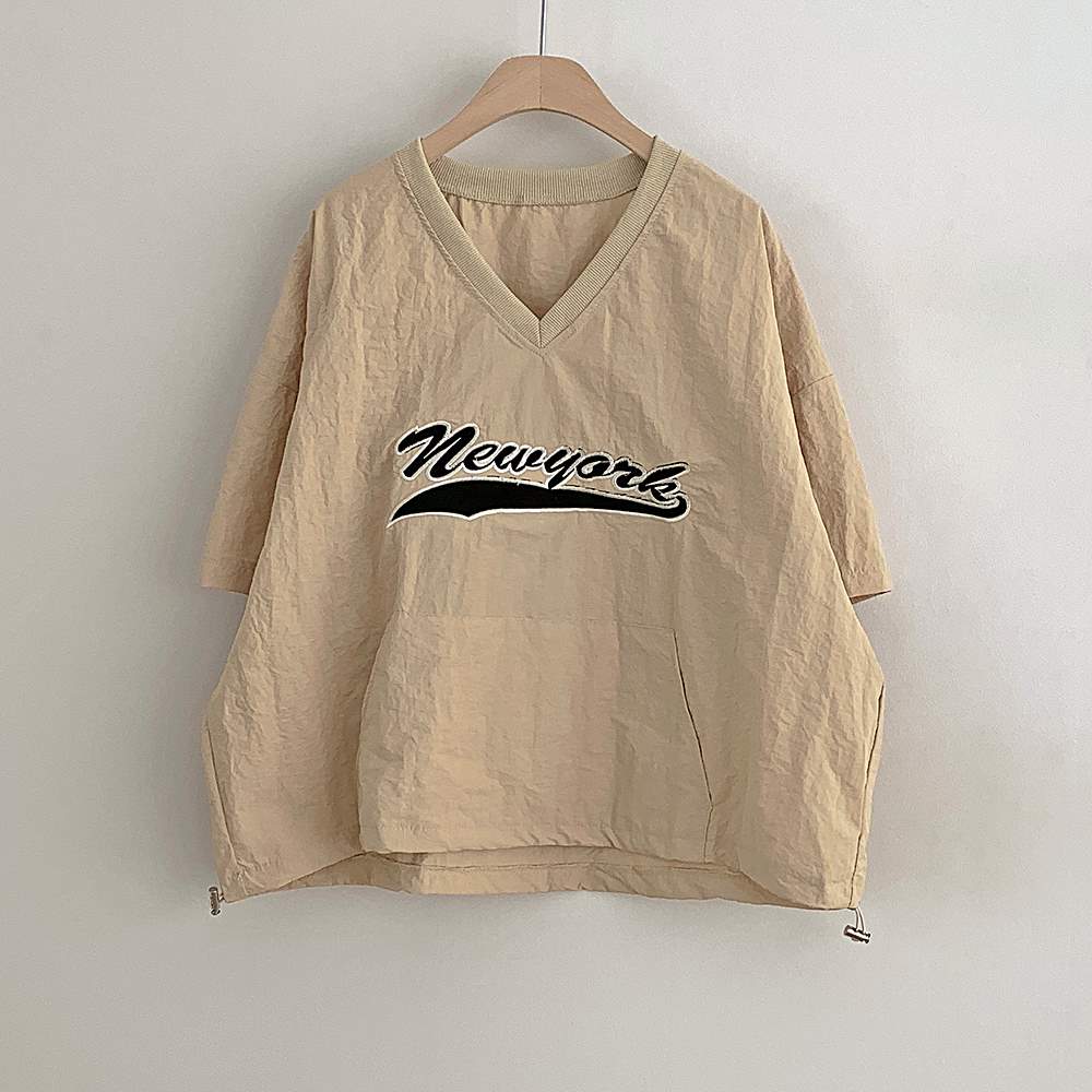 ナイロンVネックドローコード半袖Tシャツ | 詳細画像20