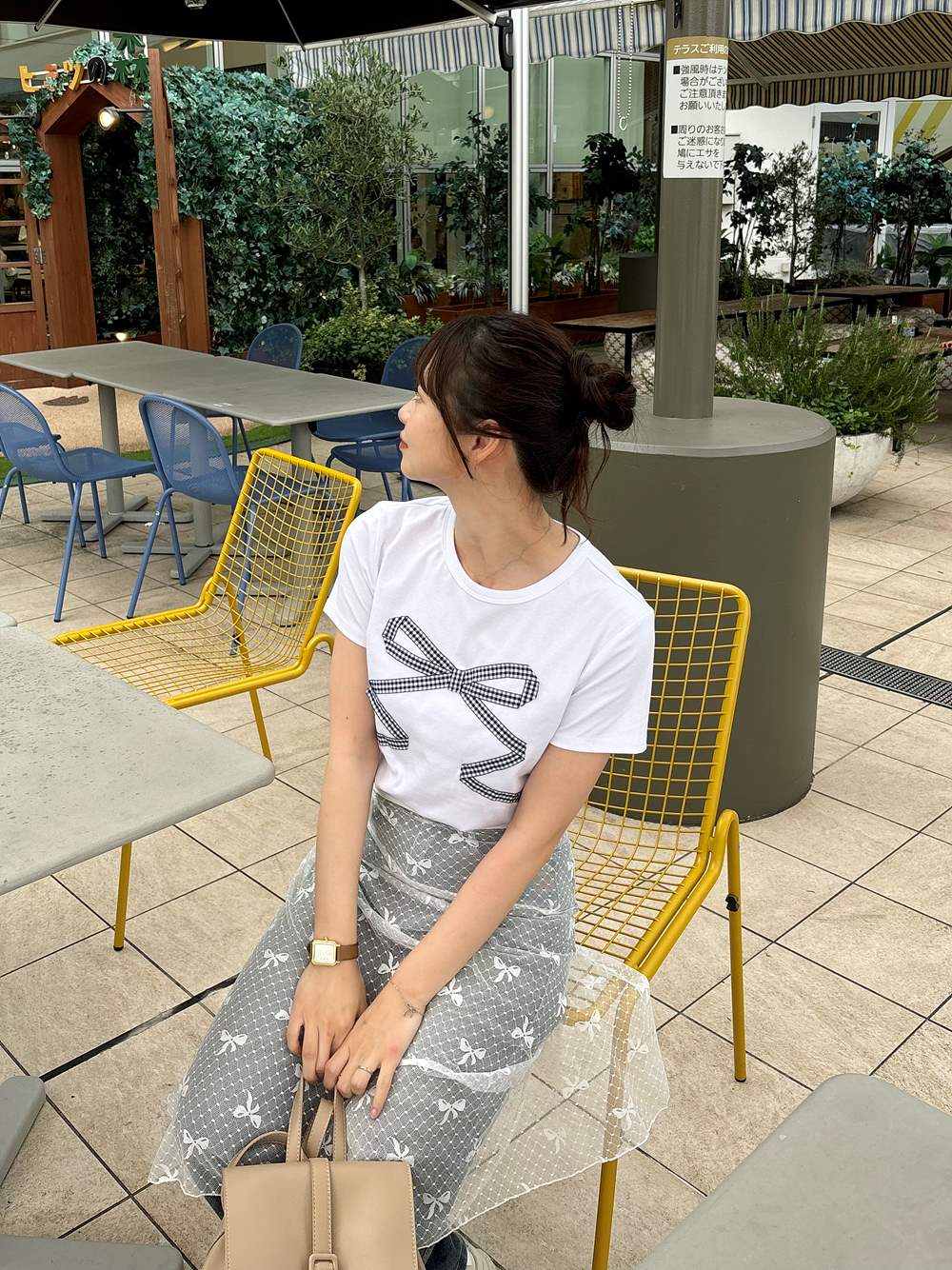 ギンガムチェックリボン半袖Tシャツ | 詳細画像12