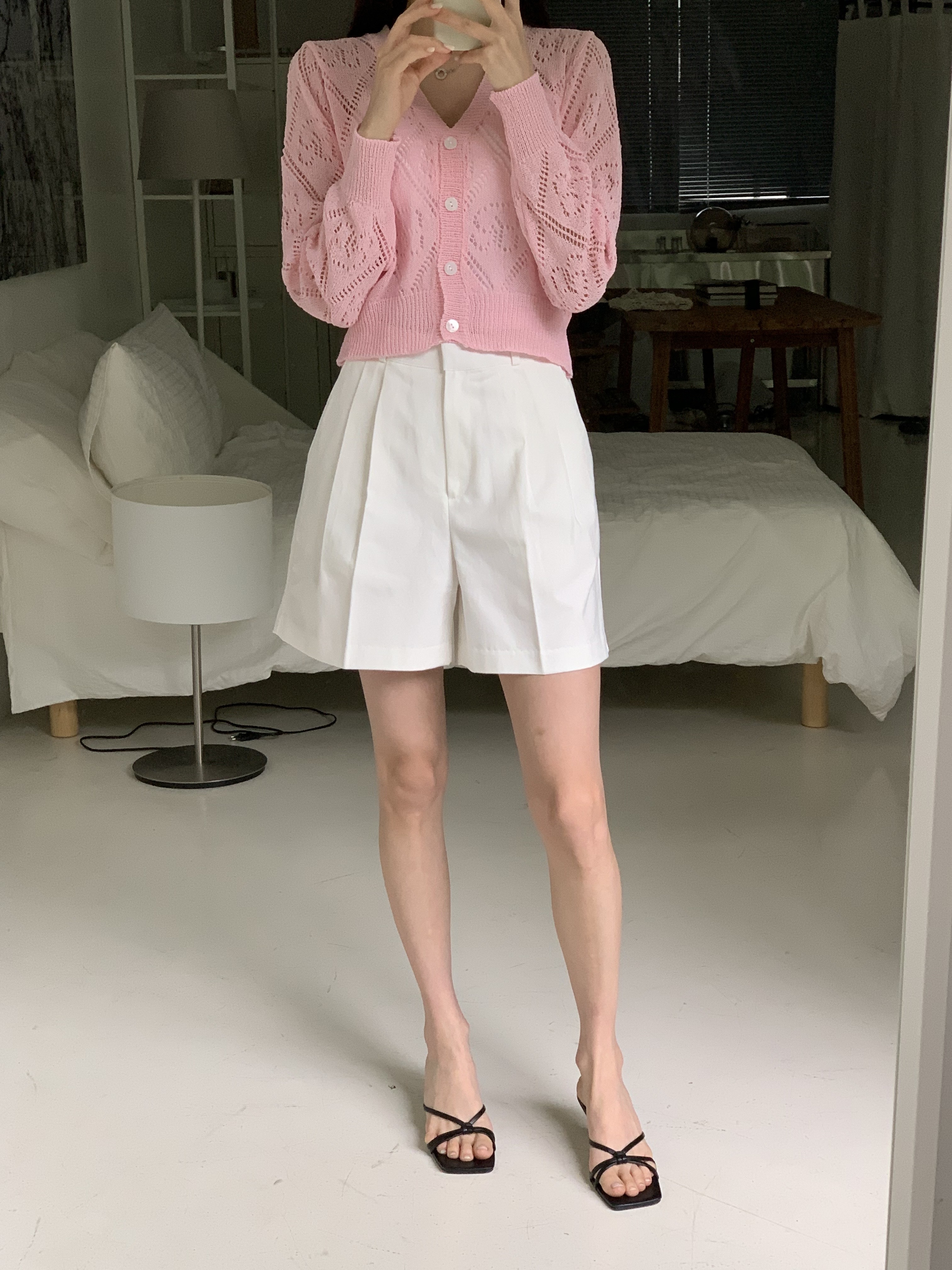 ダイヤパンチングVネックカーディガン | 詳細画像10