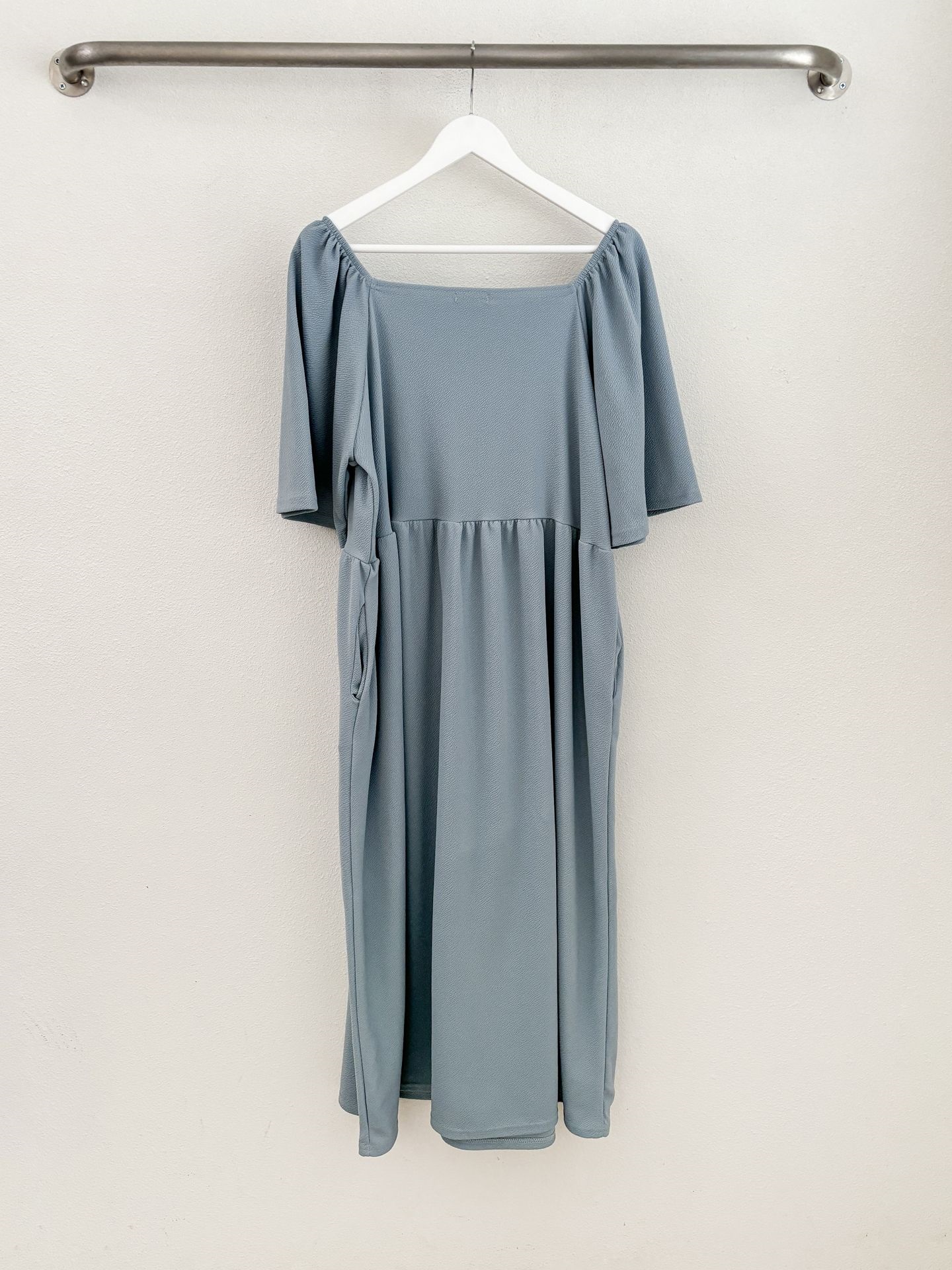 スクエアネックフレア半袖ワンピース | 詳細画像17