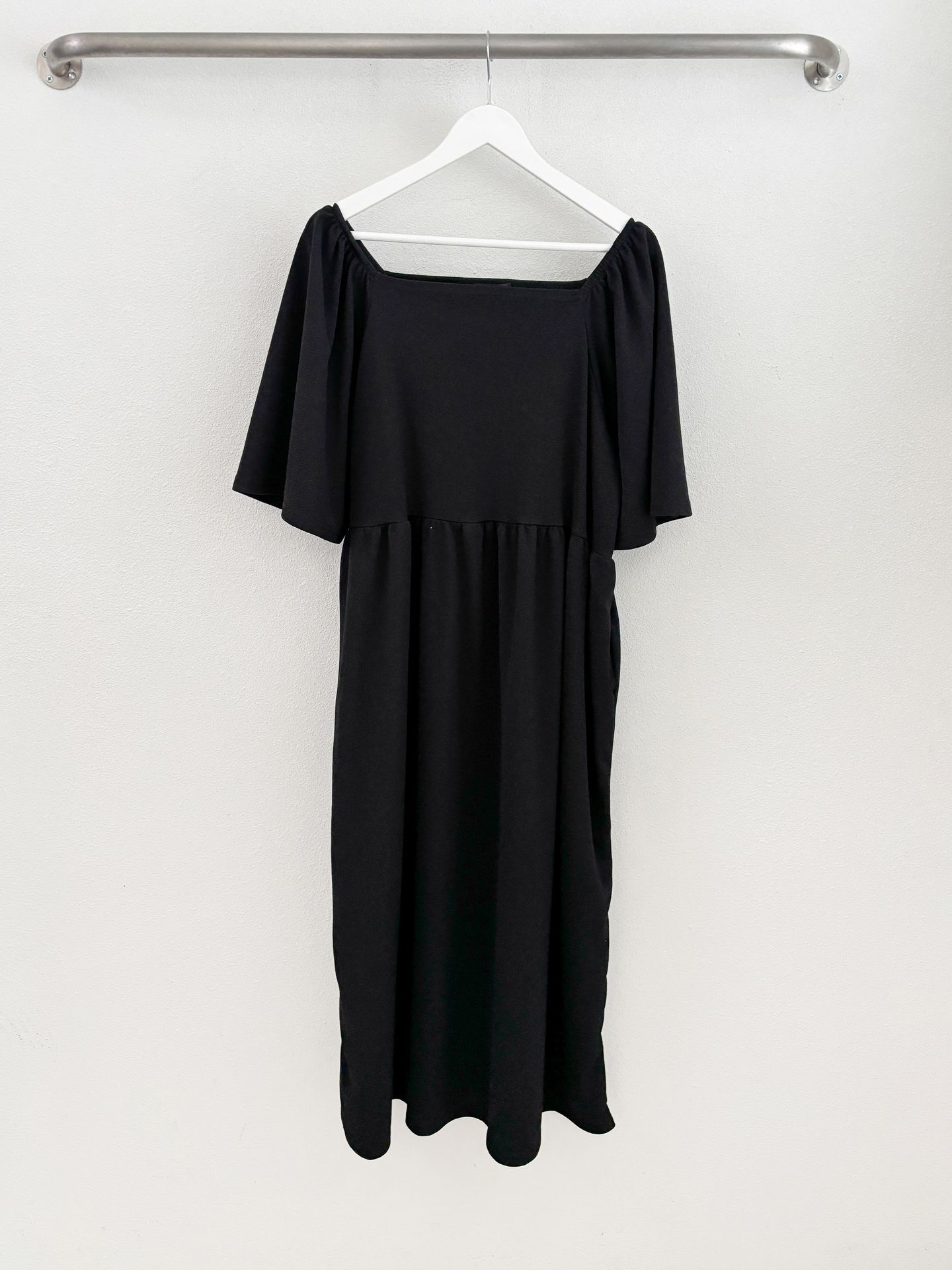 スクエアネックフレア半袖ワンピース | 詳細画像20