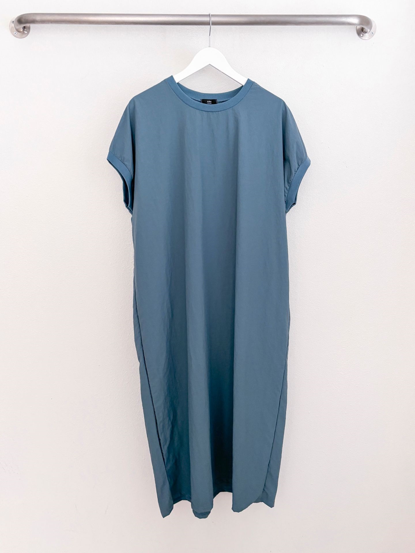 リブヘムナイロンフレンチスリーブワンピース | 詳細画像19