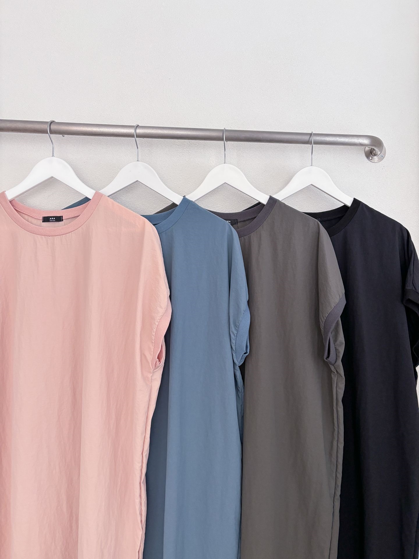 リブヘムナイロンフレンチスリーブワンピース | 詳細画像21