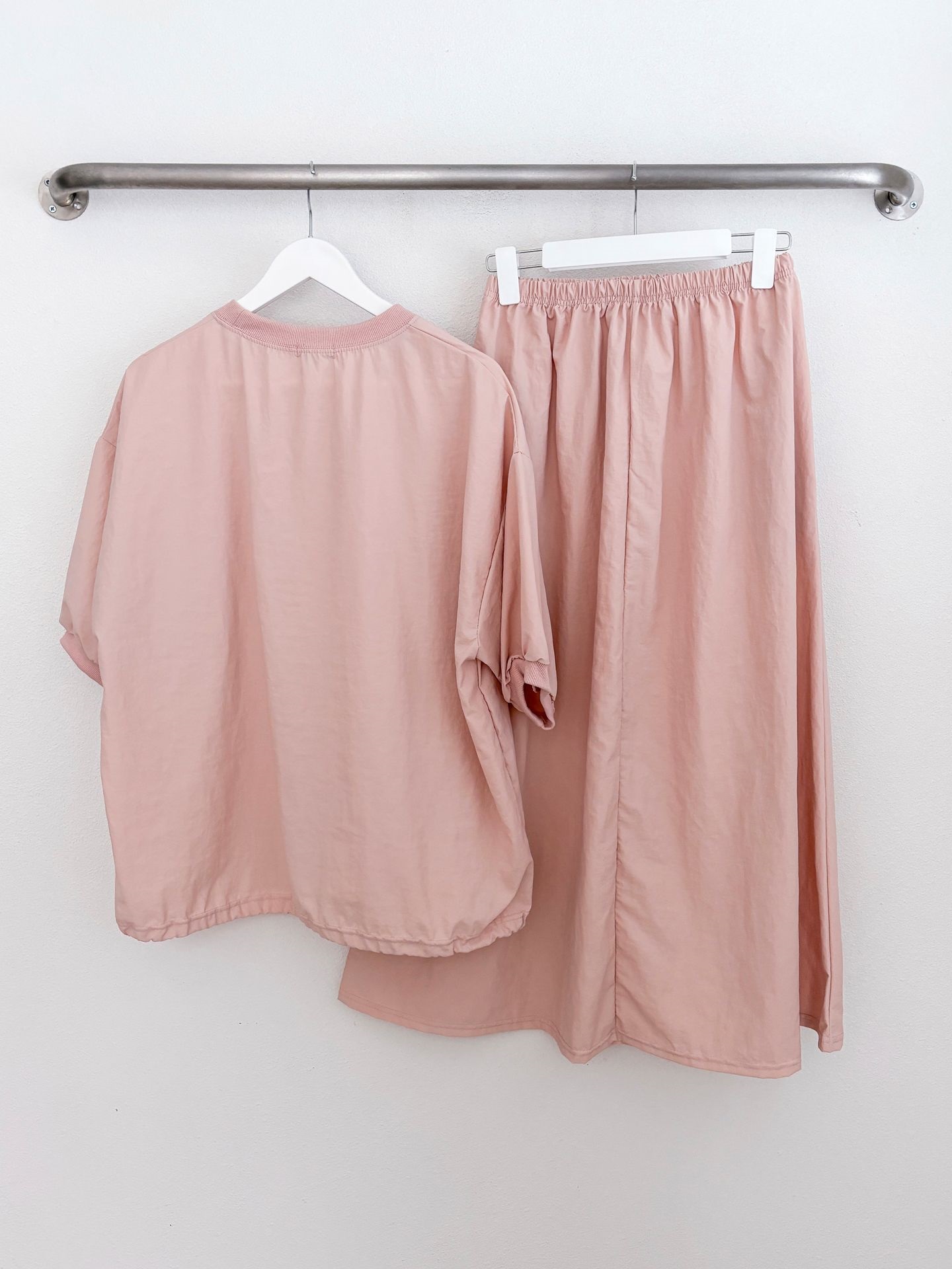 ナイロンドローコード半袖スウェット&フレアスカートSET | 詳細画像17