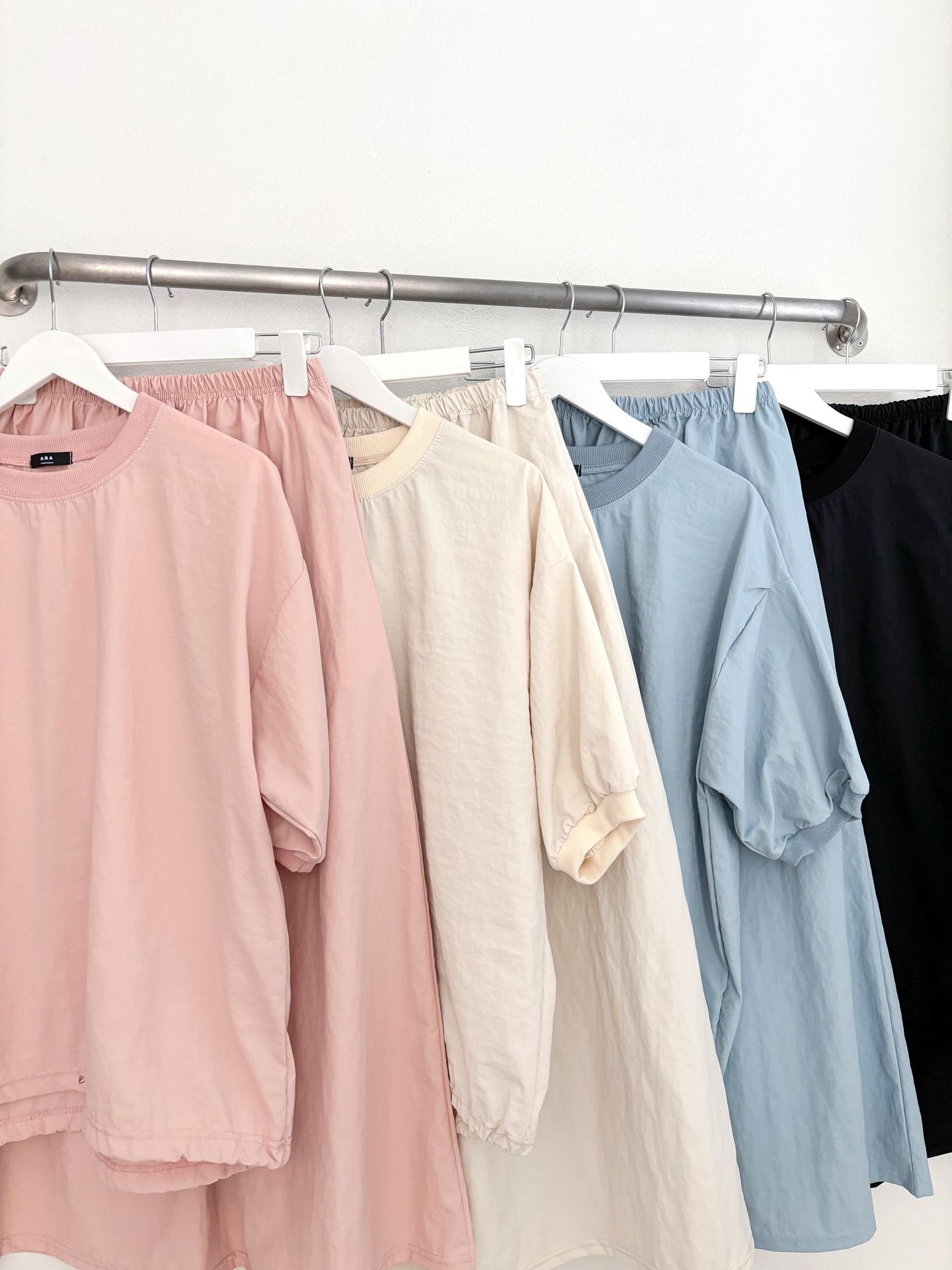 ナイロンドローコード半袖スウェット&フレアスカートSET | 詳細画像21