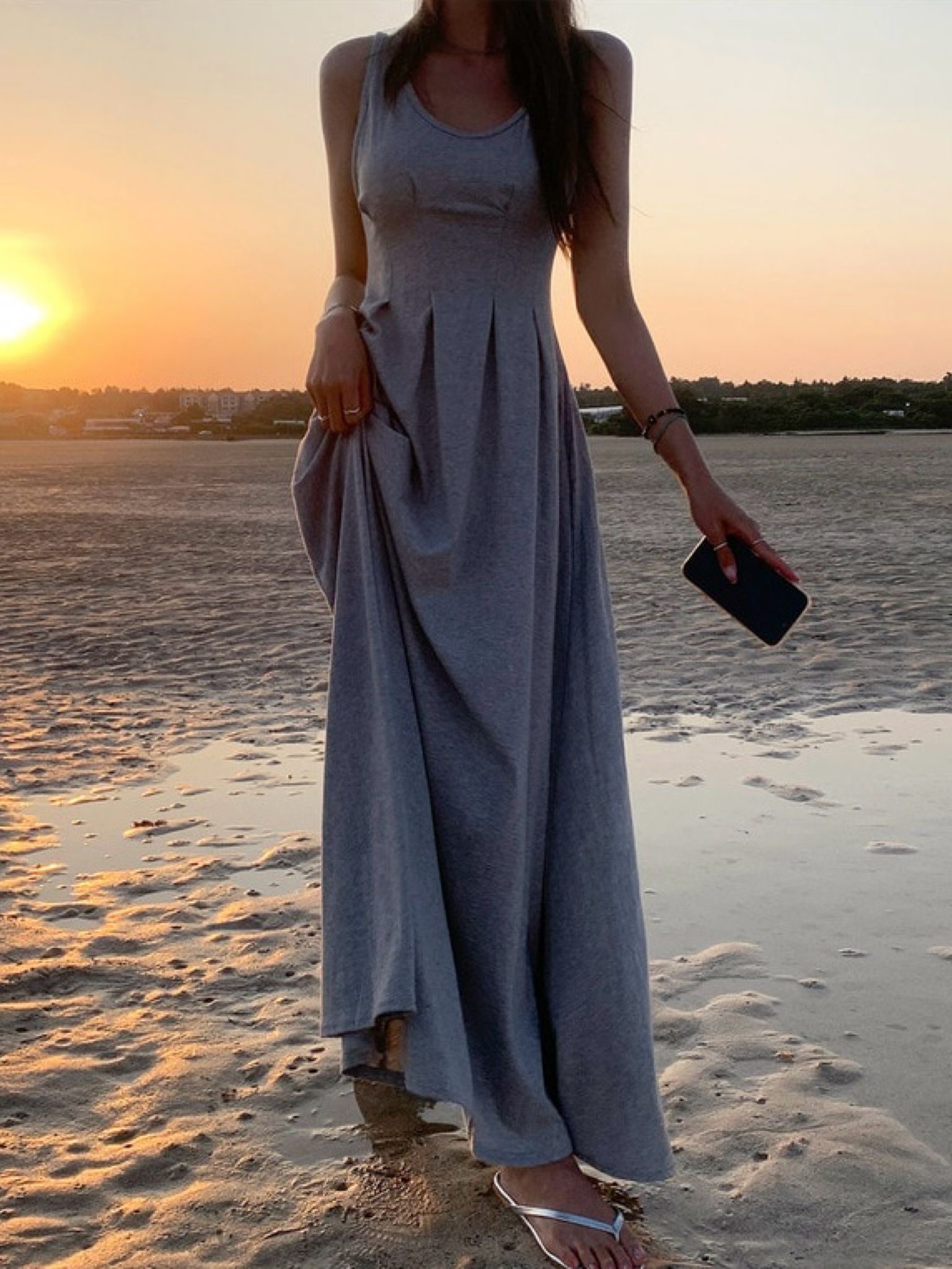 ピンタックロングインナーワンピース | 詳細画像6