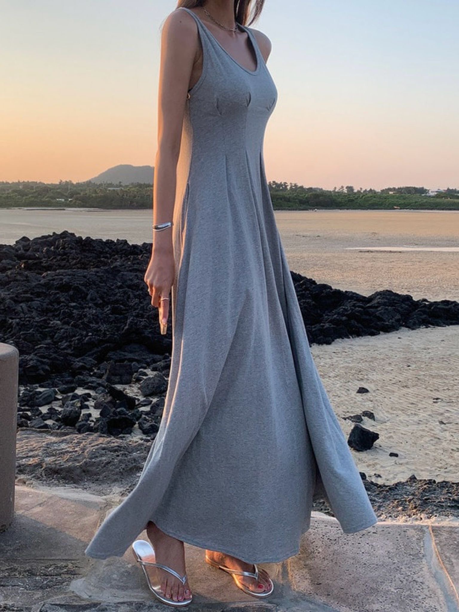 ピンタックロングインナーワンピース | 詳細画像11