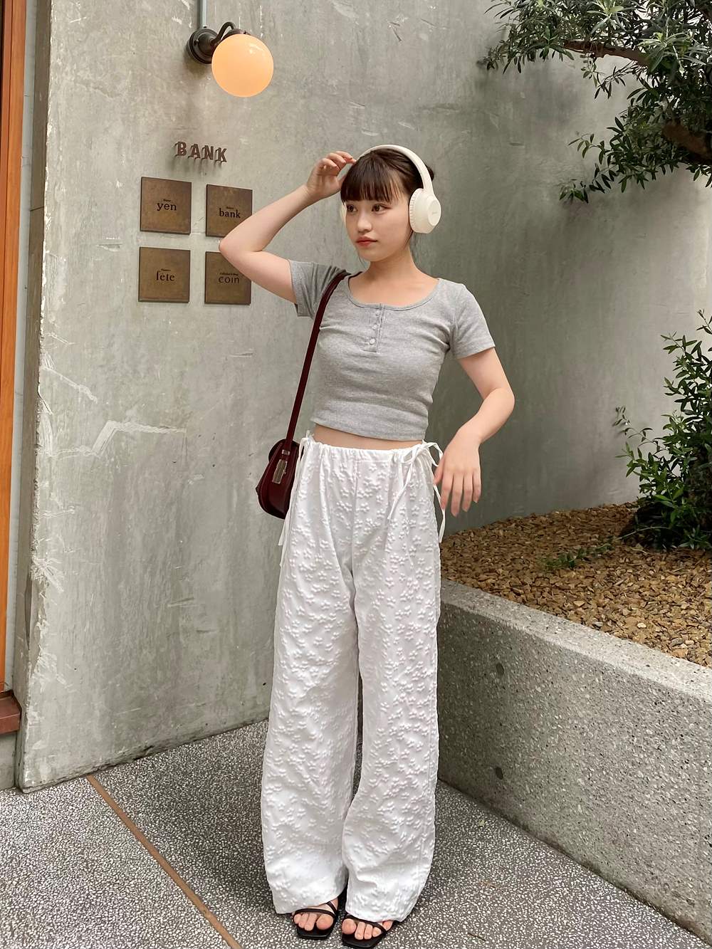 フラワーエンボスワイドパンツ | 詳細画像7